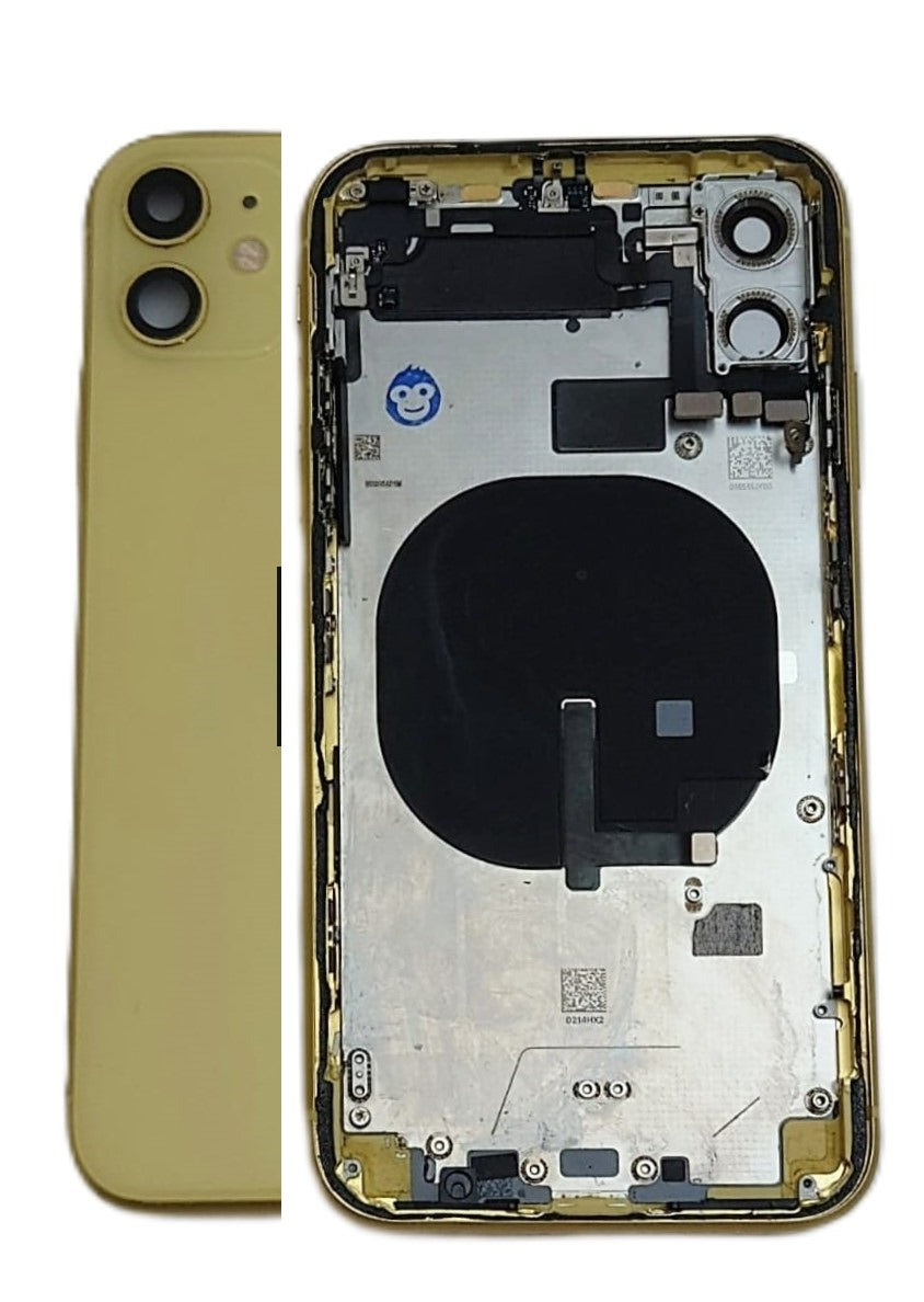 CHASSIS HOUSING FRAME IPHONE 11 11G WITHOUT PARTS YELLOW - GRADE AB