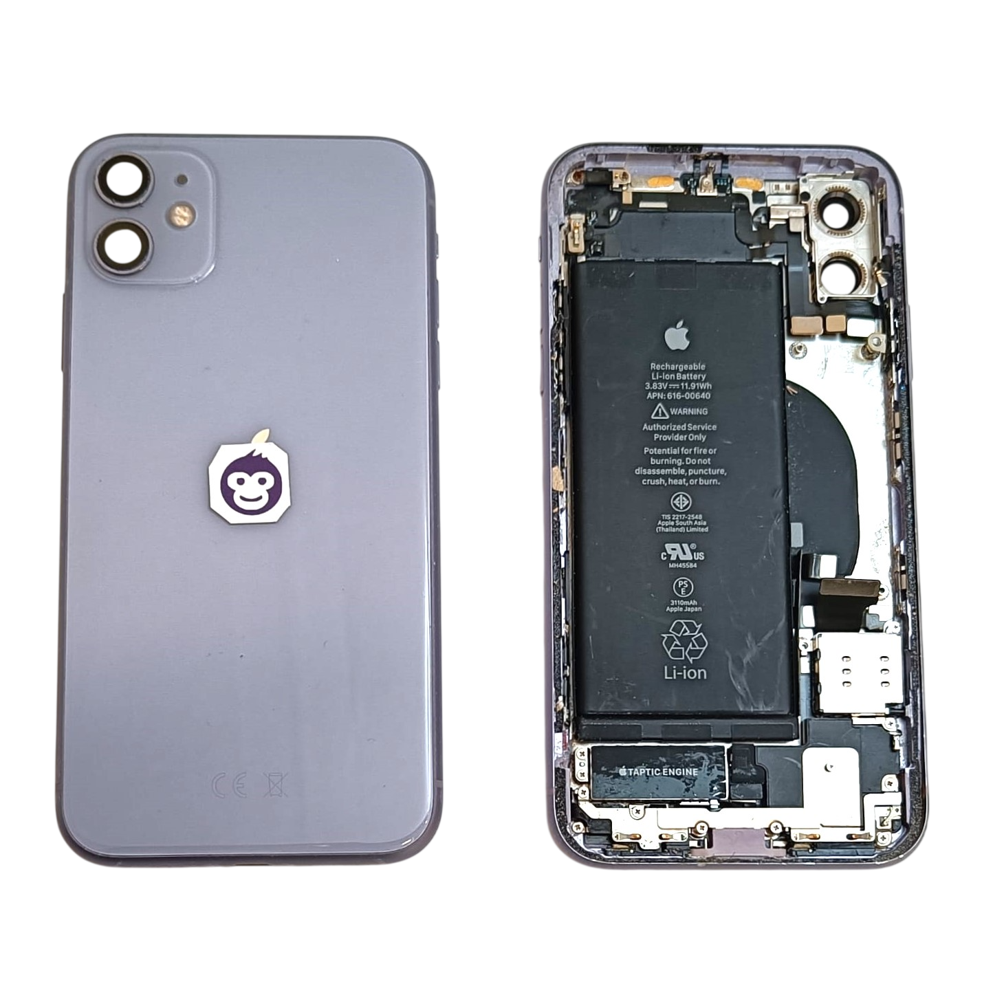 CHASSIS HOUSING FRAME IPHONE 11 11G WITH PARTS PURPLE - GRADE AB