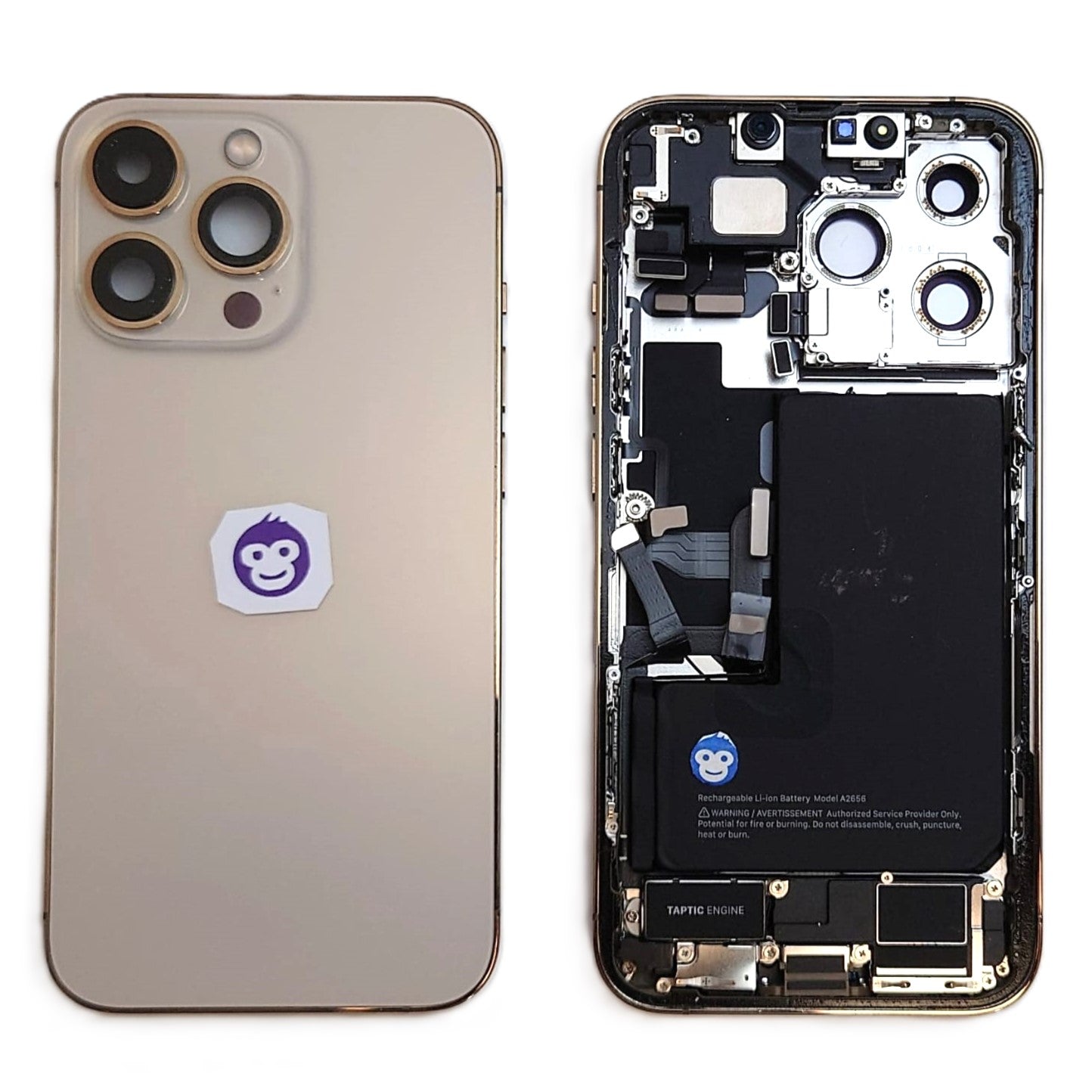 HOUSING CHASSIS APPLE IPHONE GOLD WITH PARTS 13 PRO - USED