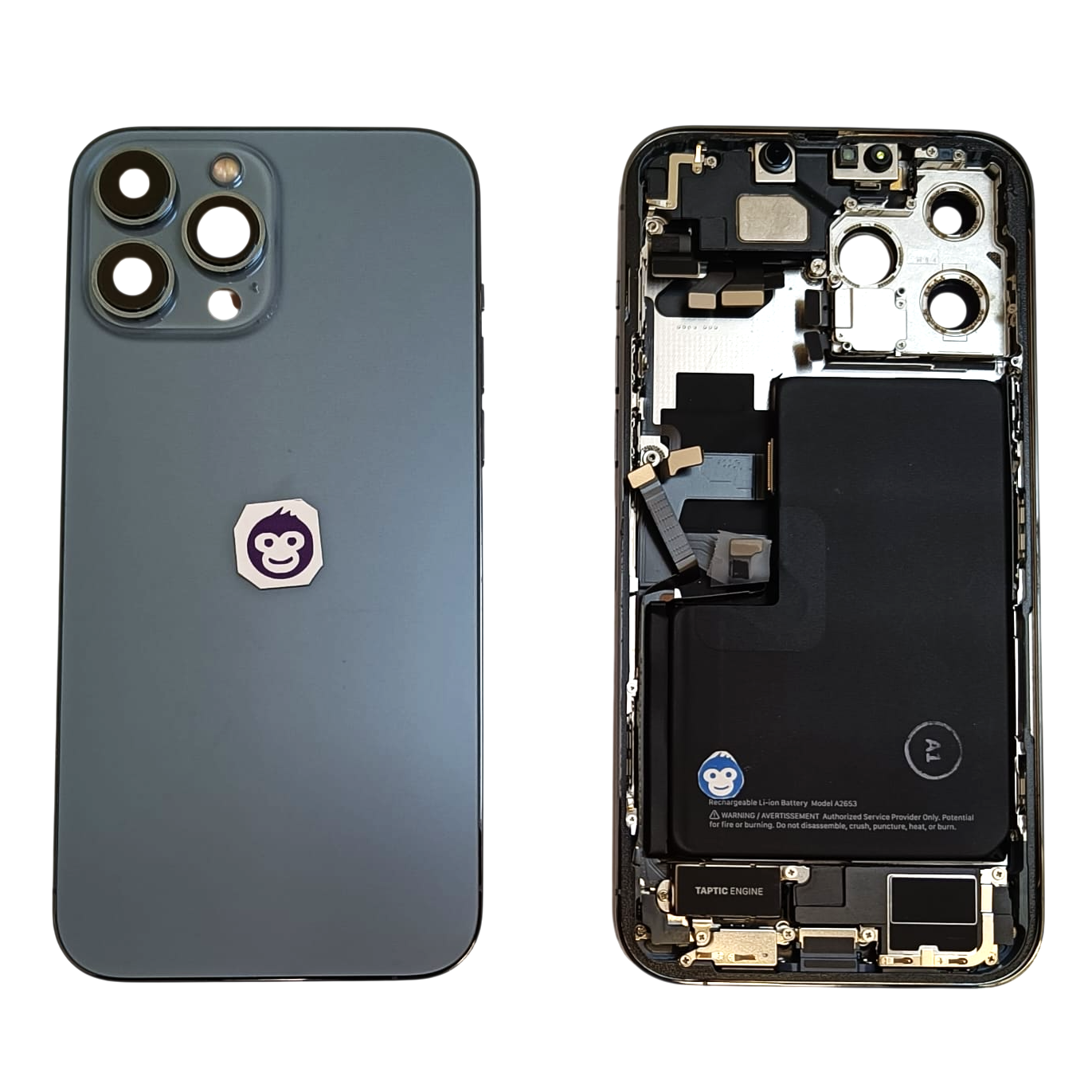 HOUSING CHASSIS APPLE IPHONE 13 PRO MAX 13PM BLUE WITH PARTS - GRADE AB
