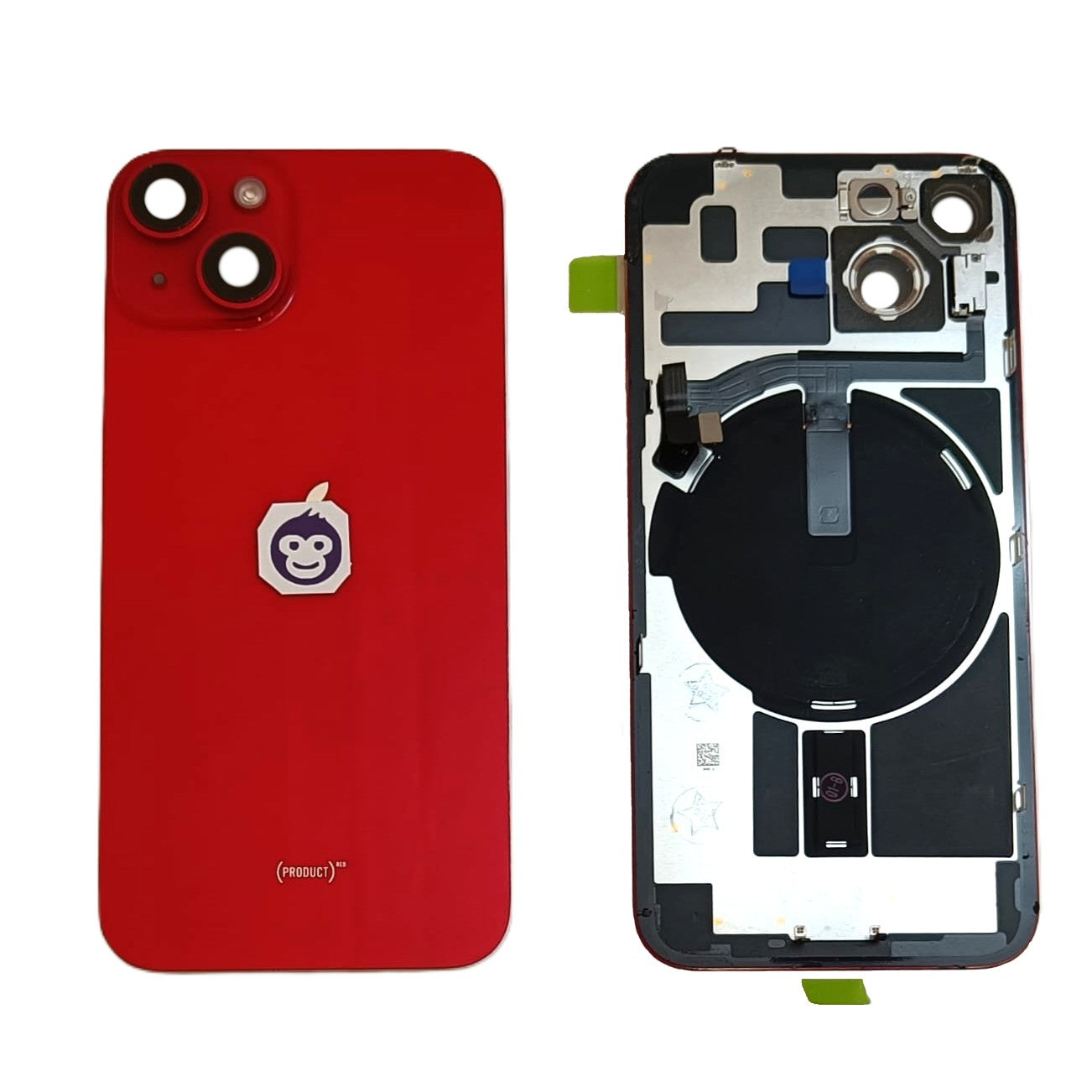 BACK BATTERY COVER GLASS IPHONE 14 14G RED - GRADE AB