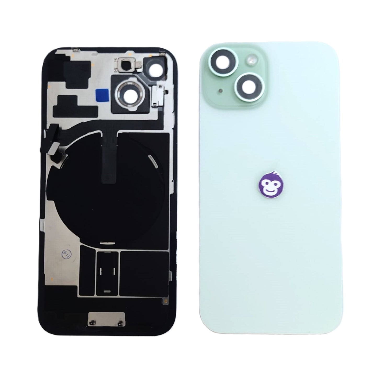 BACK BATTERY COVER GLASS IPHONE 15 15G GREEN - GRADE AB