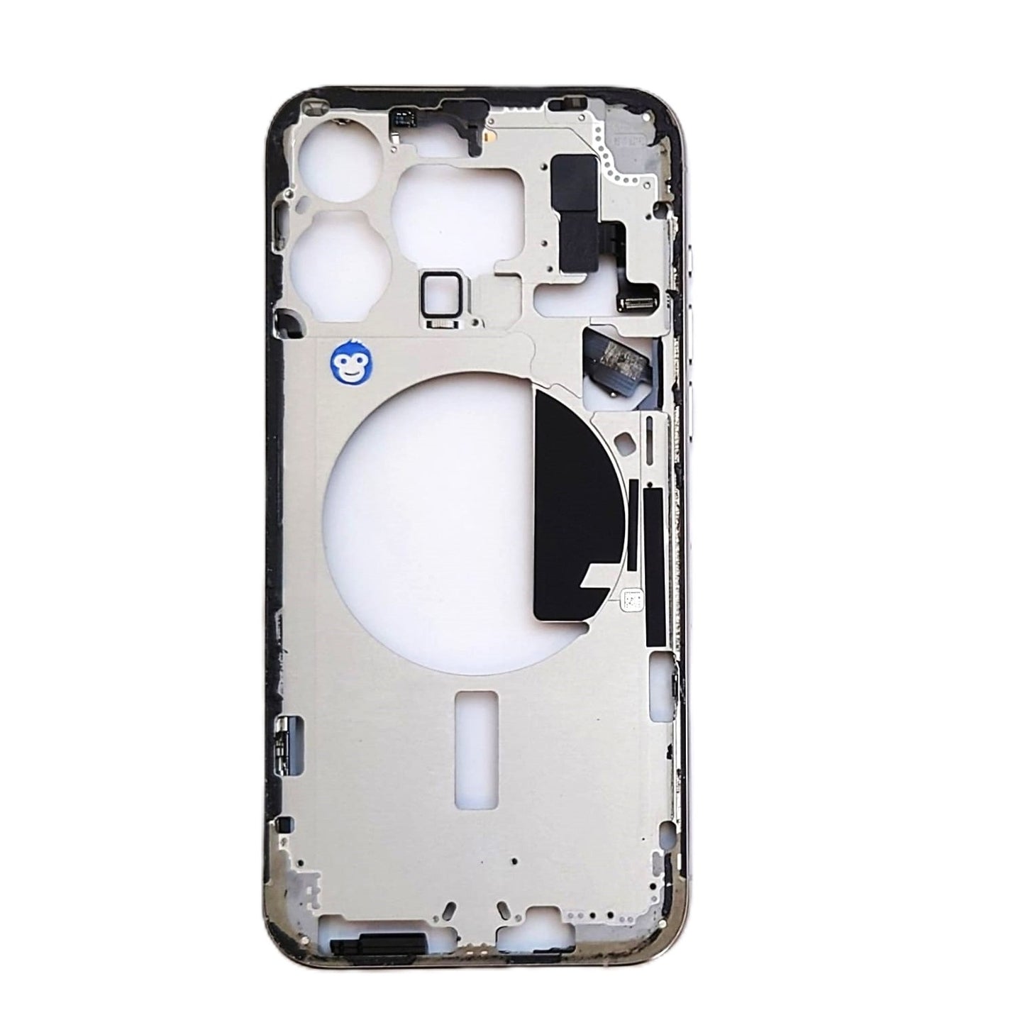 CHASSIS FRAME WITH POWERFLEX IPHONE 15 PRO MAX WHITE TITANIUM - GRADE AB