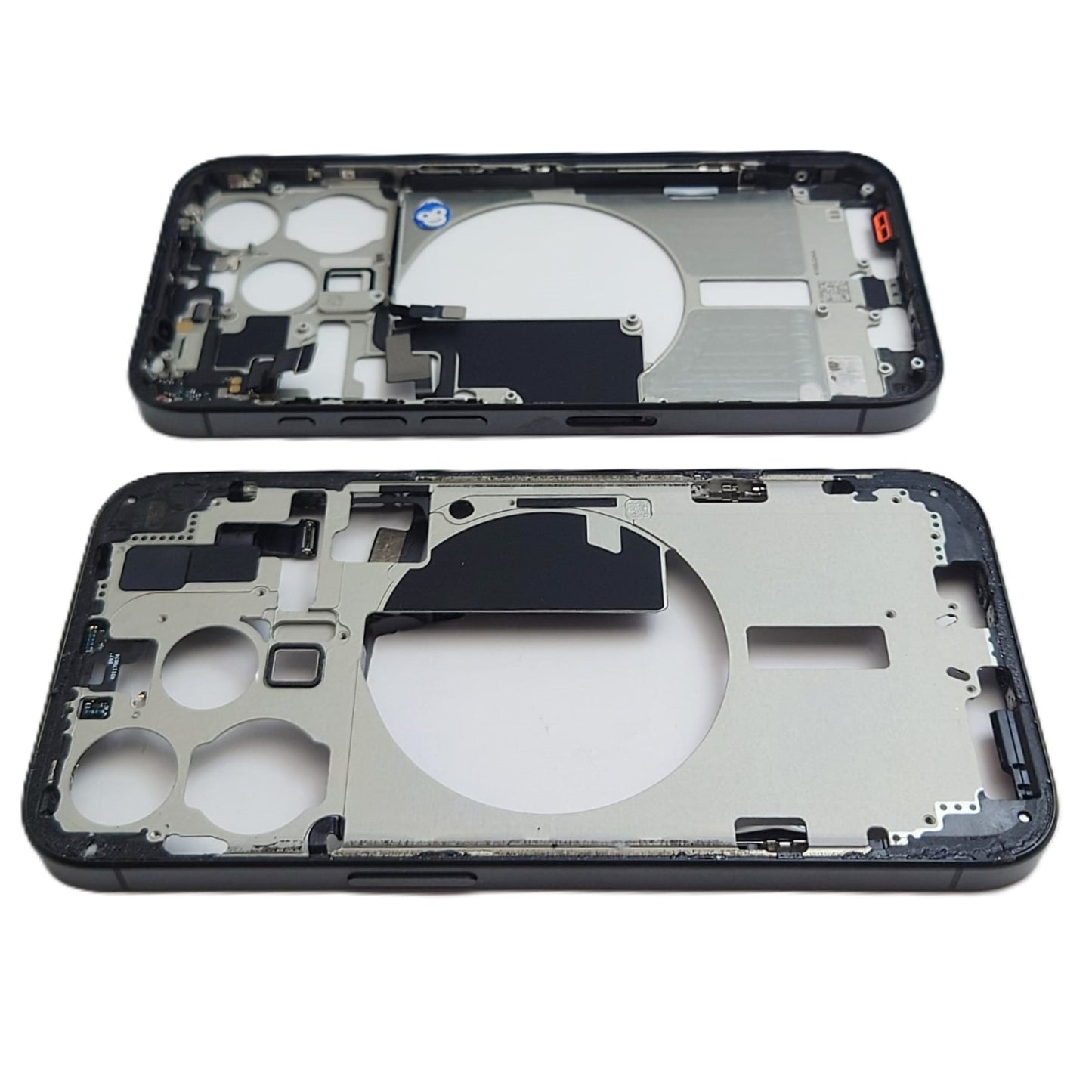 CHASSIS FRAME WITH POWERFLEX IPHONE 15 PRO BLACK TITANIUM - GRADE AB