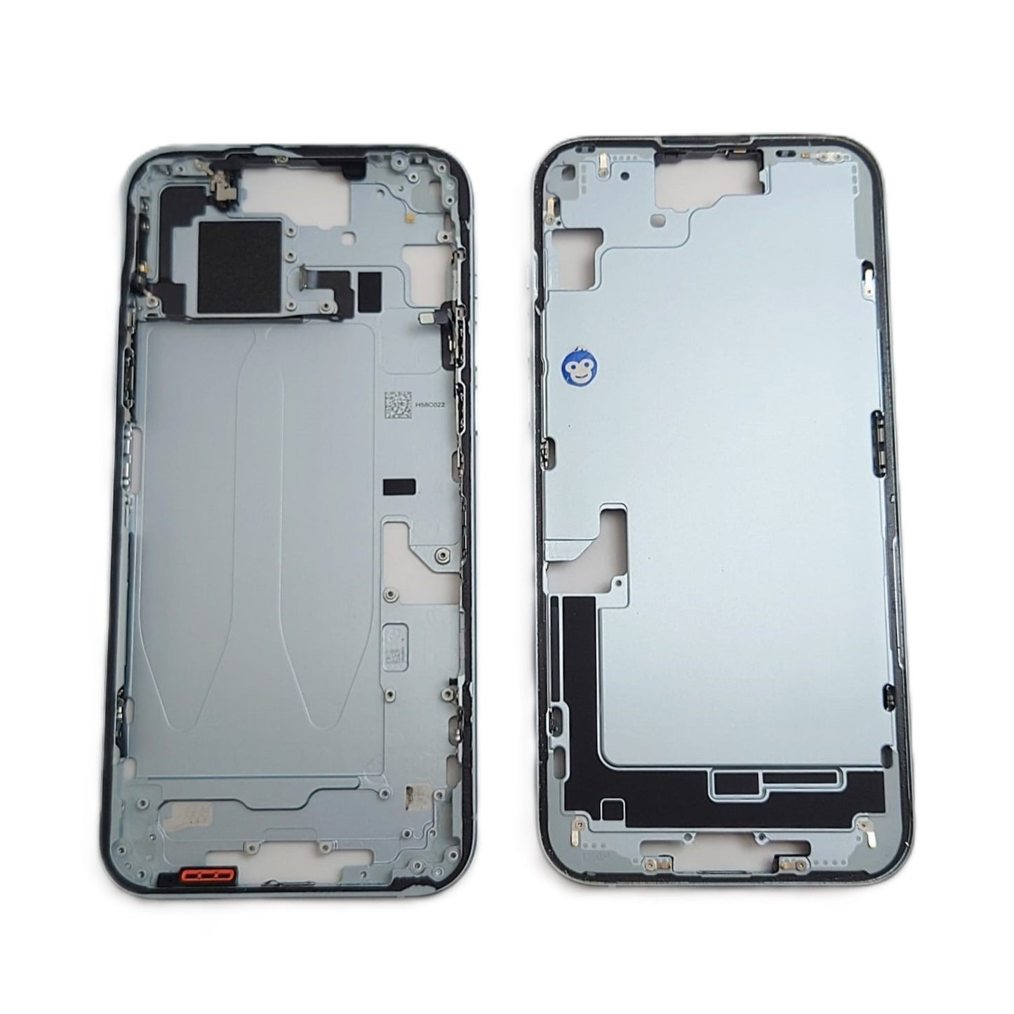 CHASSIS FRAME WITH POWERFLEX IPHONE 15 PLUS BLUE - GRADE AB
