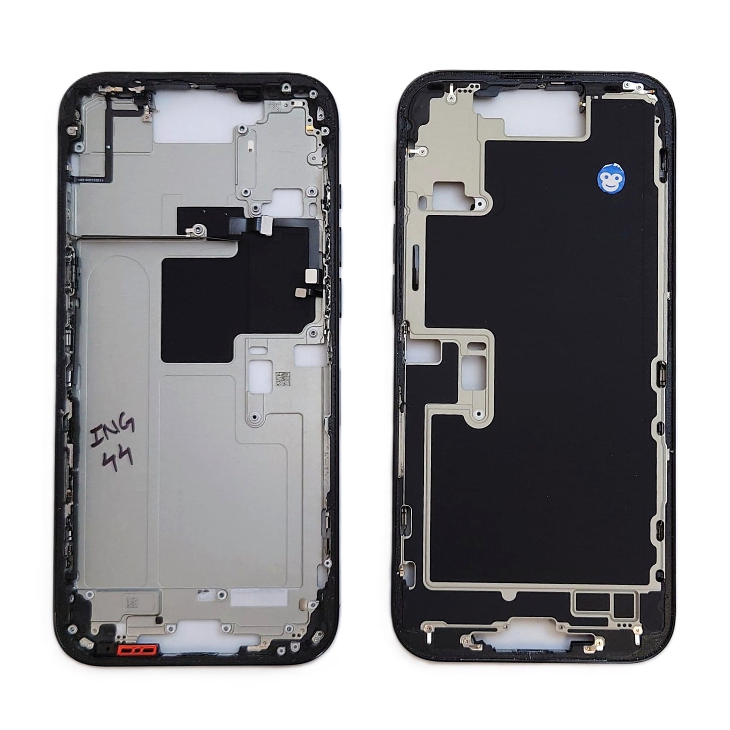 CHASSIS FRAME WITH POWERFLEX IPHONE 16 PRO MAX 16PM BLACK - GRADE AB