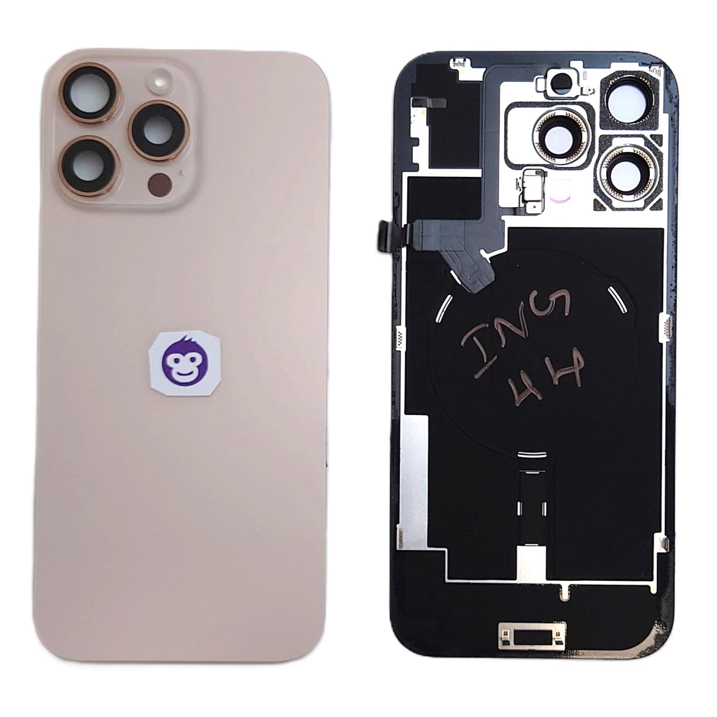 BACK BATTERY COVER GLASS IPHONE 16 PRO MAX 16PM GOLD - GRADE AB