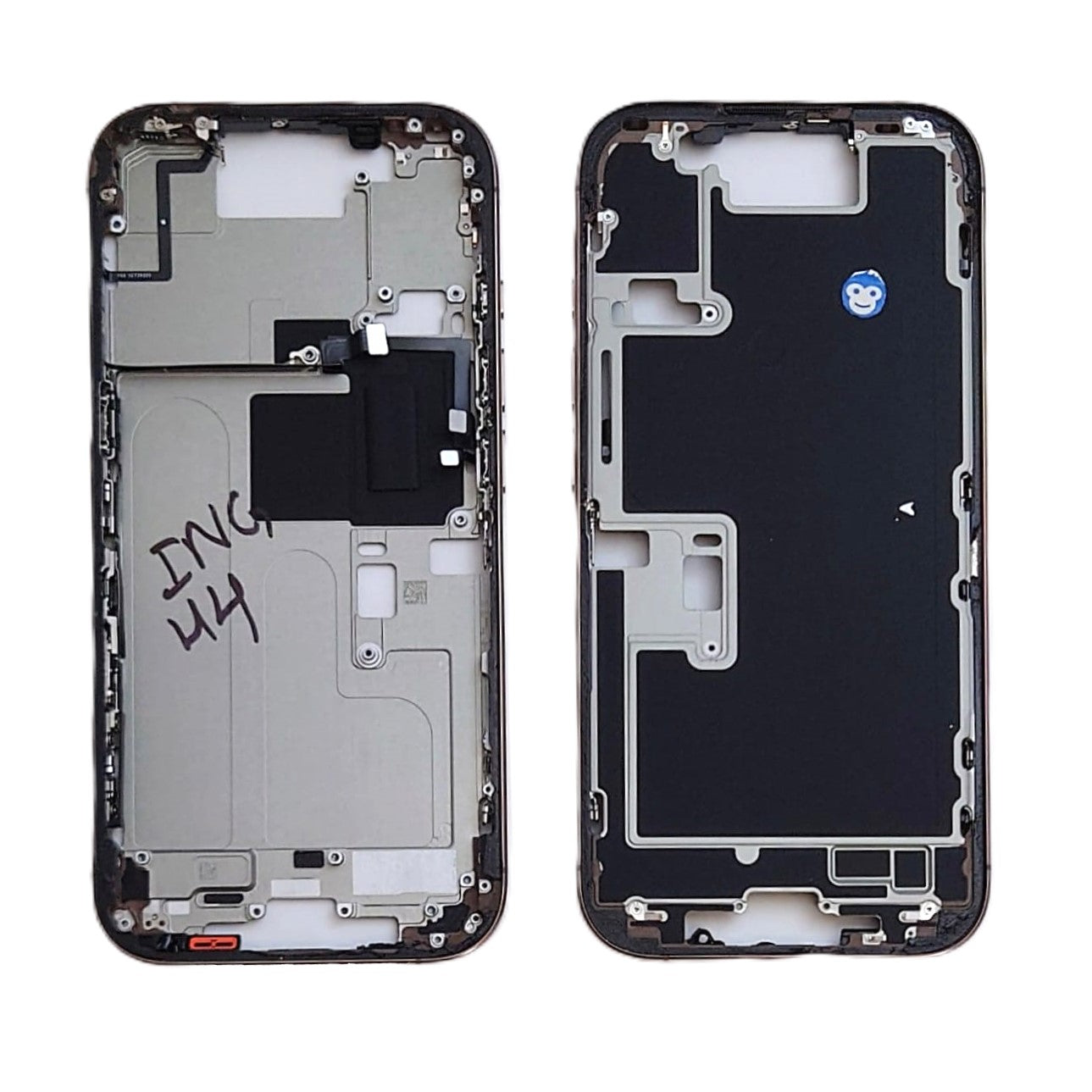 CHASSIS FRAME WITH POWERFLEX IPHONE 16 PRO GOLD - GRADE AB