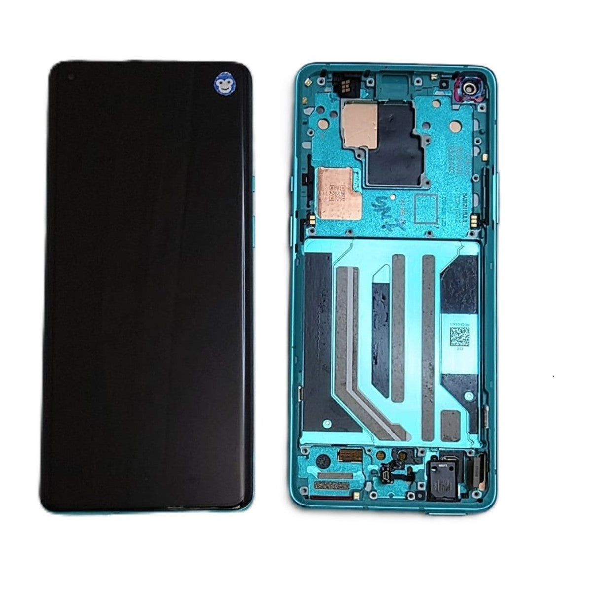 LCD SCREEN DISPLAY WITH FRAME OnePlus 8 PRO GREEN - GRADE AB