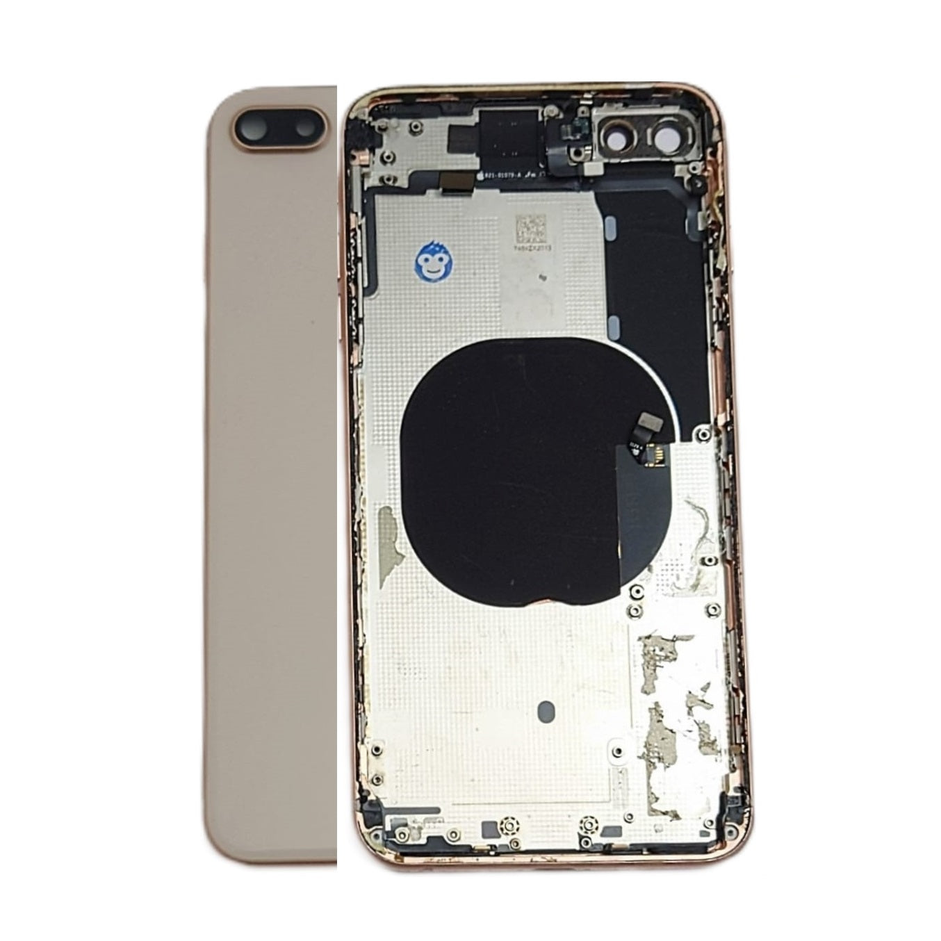IPHONE 8P 8 PLUS GOLD HOUSING CHASSIS WITHOUT SMALL PARTS - GRD AB