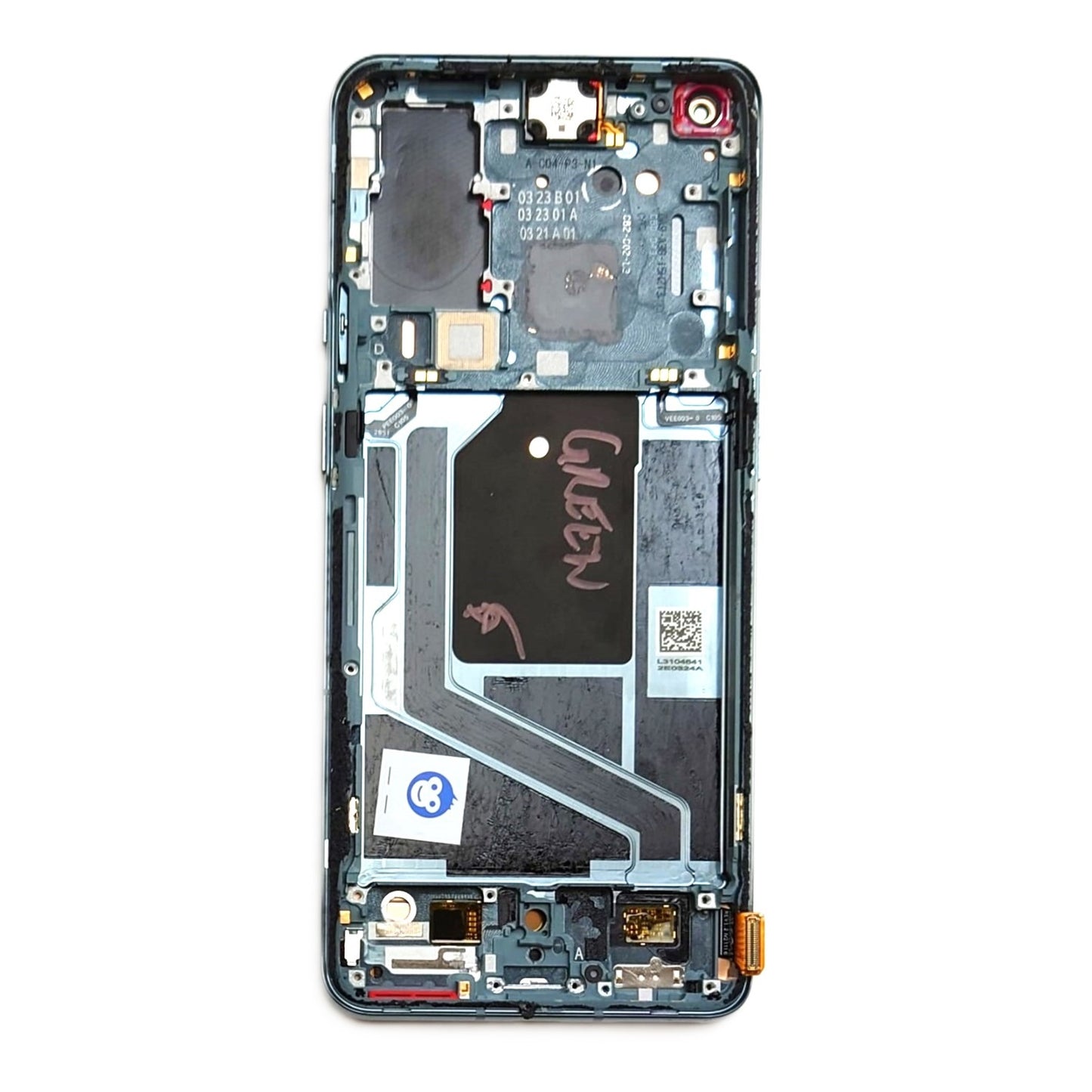 LCD SCREEN DISPLAY WITH FRAME OnePlus 9 Pro GREEN - GRADE BC