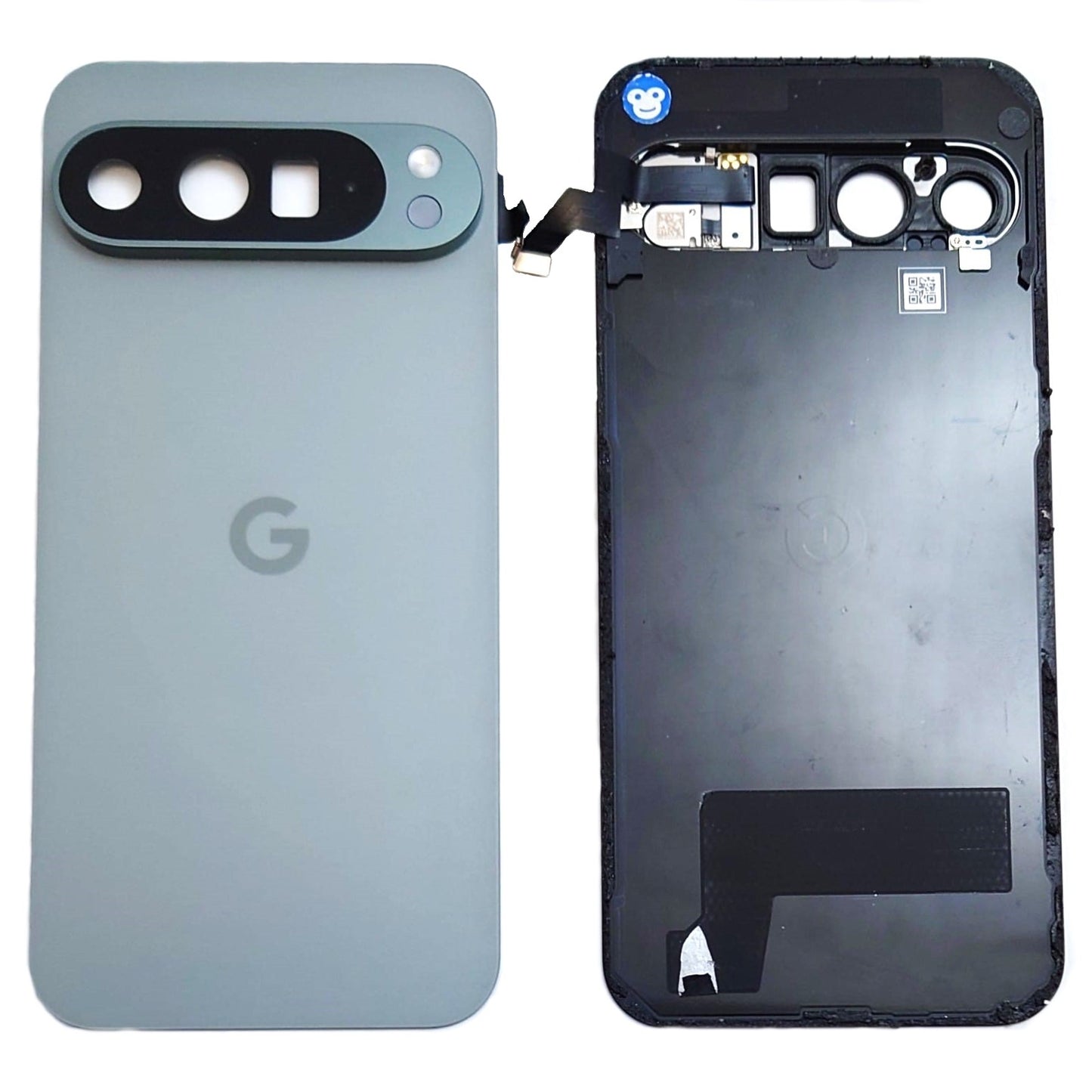 BACK COVER CHASSIS CAMERA LENS GOOGLE PIXEL 9 PRO XL HAZEL GREEN (GREY) - GRADE AB