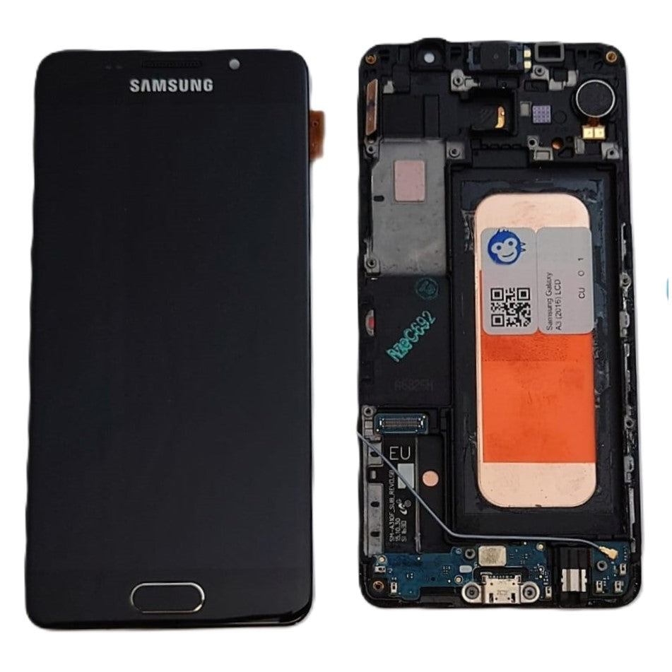 LCD SCREEN DISPLAY Samsung Galaxy A3 (2016) A310 BLACK - GRADE BC