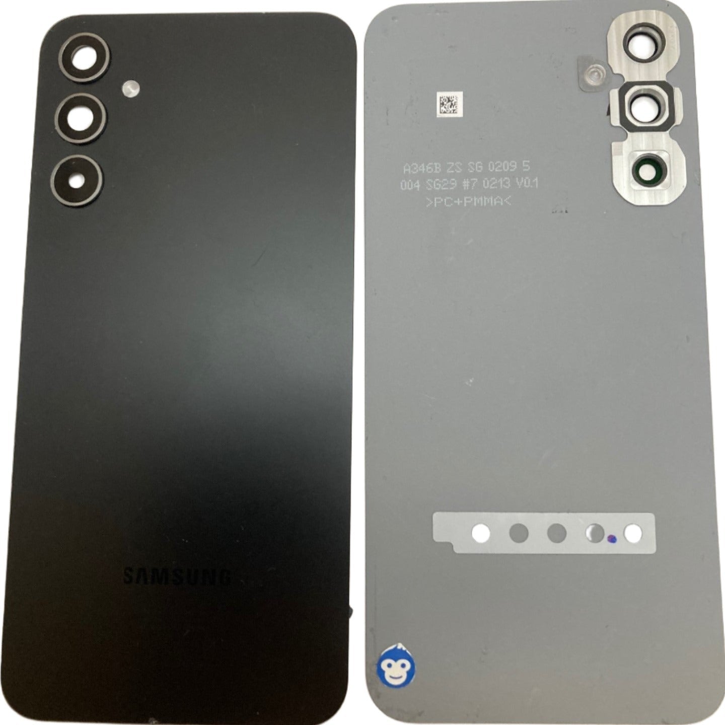 BACK BATTERY REAR COVER PANEL CAMERA LENS SAMSUNG GALAXY A34 5G A346 GRAPHITE (BLACK) - GRADE AB
