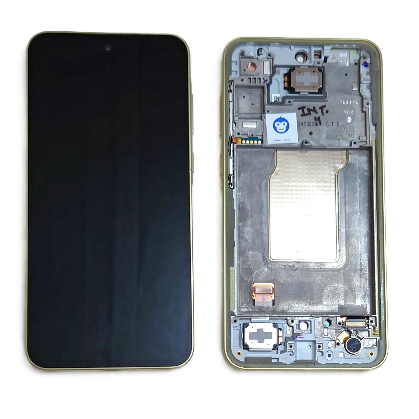 LCD Screen Display Samsung Galaxy A35 5G / A356 GREEN (LEMON) IN FRAME - GRADE AB