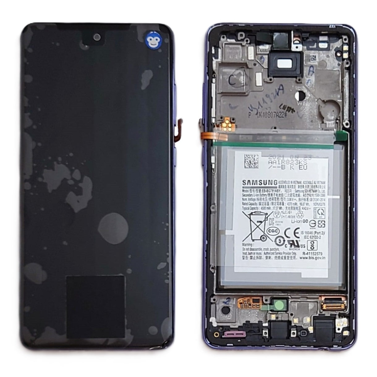 LCD Screen Display Samsung Galaxy A52 4G A52 5G A525 A526 VIOLET WITH BATTERY - NEW