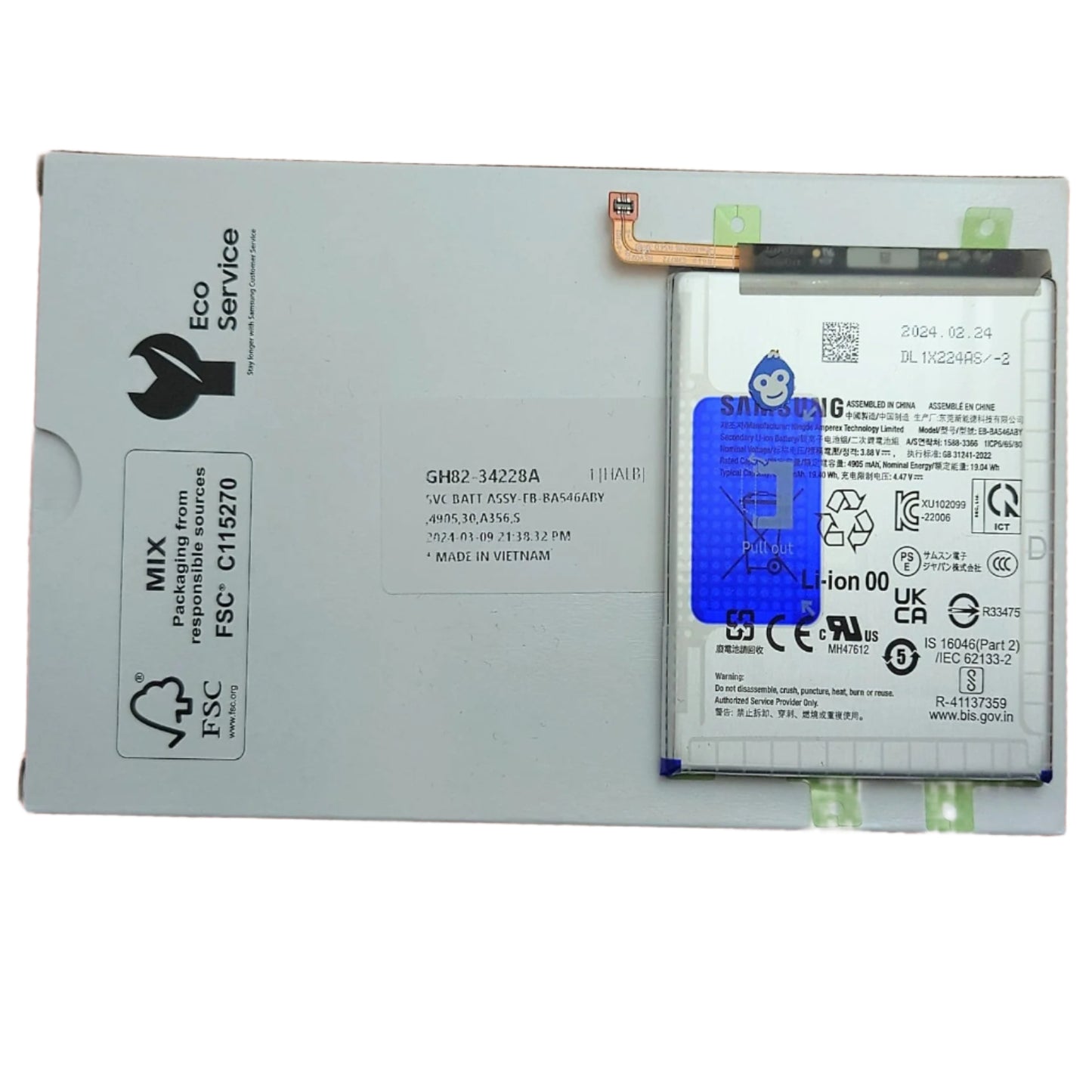 Internal Battery for Samsung Galaxy A346 A546 A356 A556 A256 / A34 5G A54 5G A35 5G A55 5G EB-BA546ABY - NEW