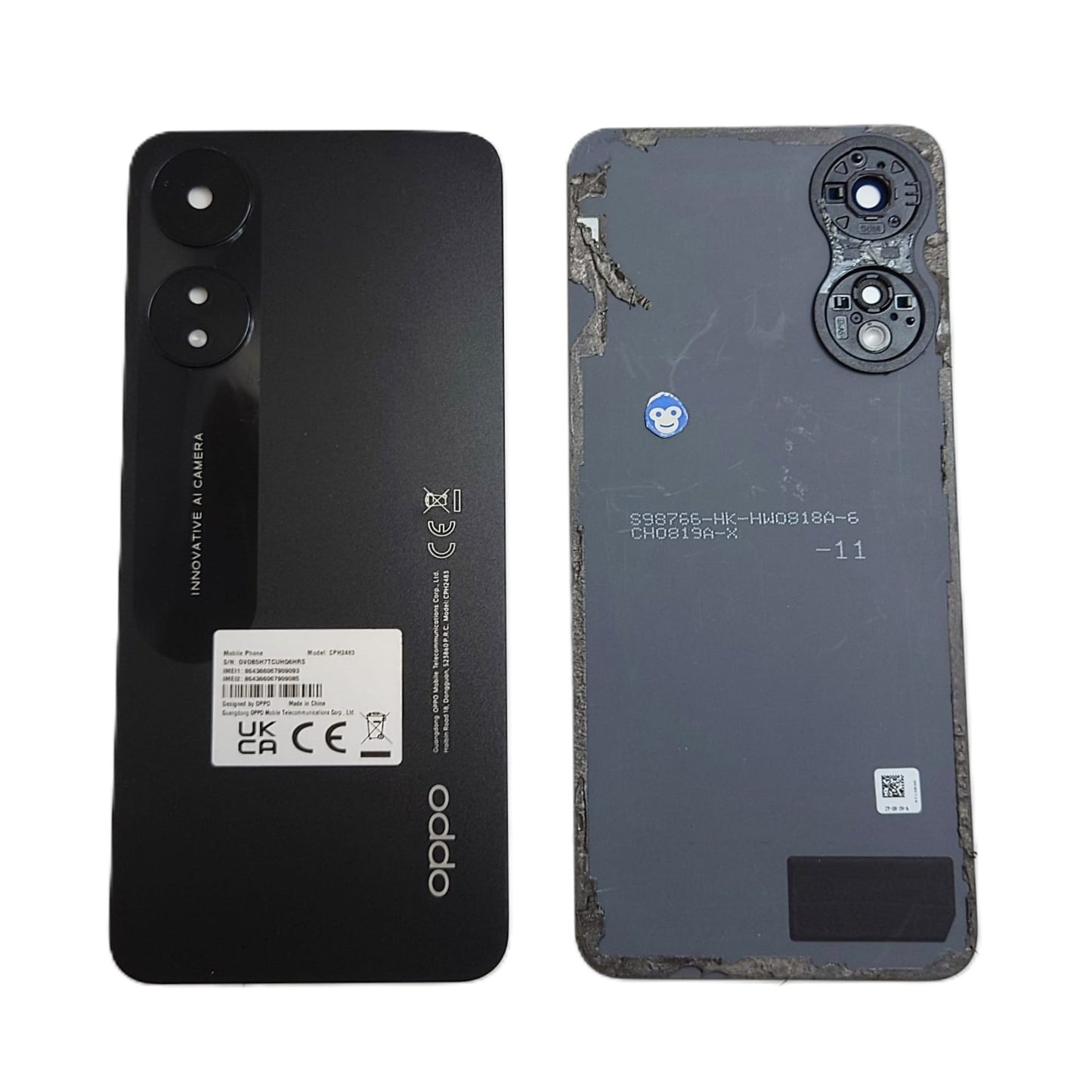 BACK BATTERY COVER CAMERA LENS OPPO A78 5G CPH2483 - GRADE AB