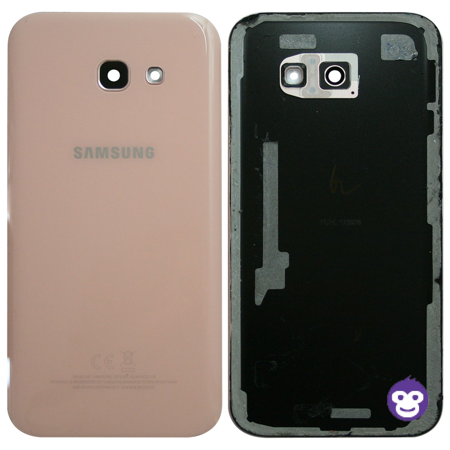 BACK BATTERY REAR COVER PANEL CAMERA LENS SAMSUNG GALAXY A5 (2017) A520 PINK - GRADE AB