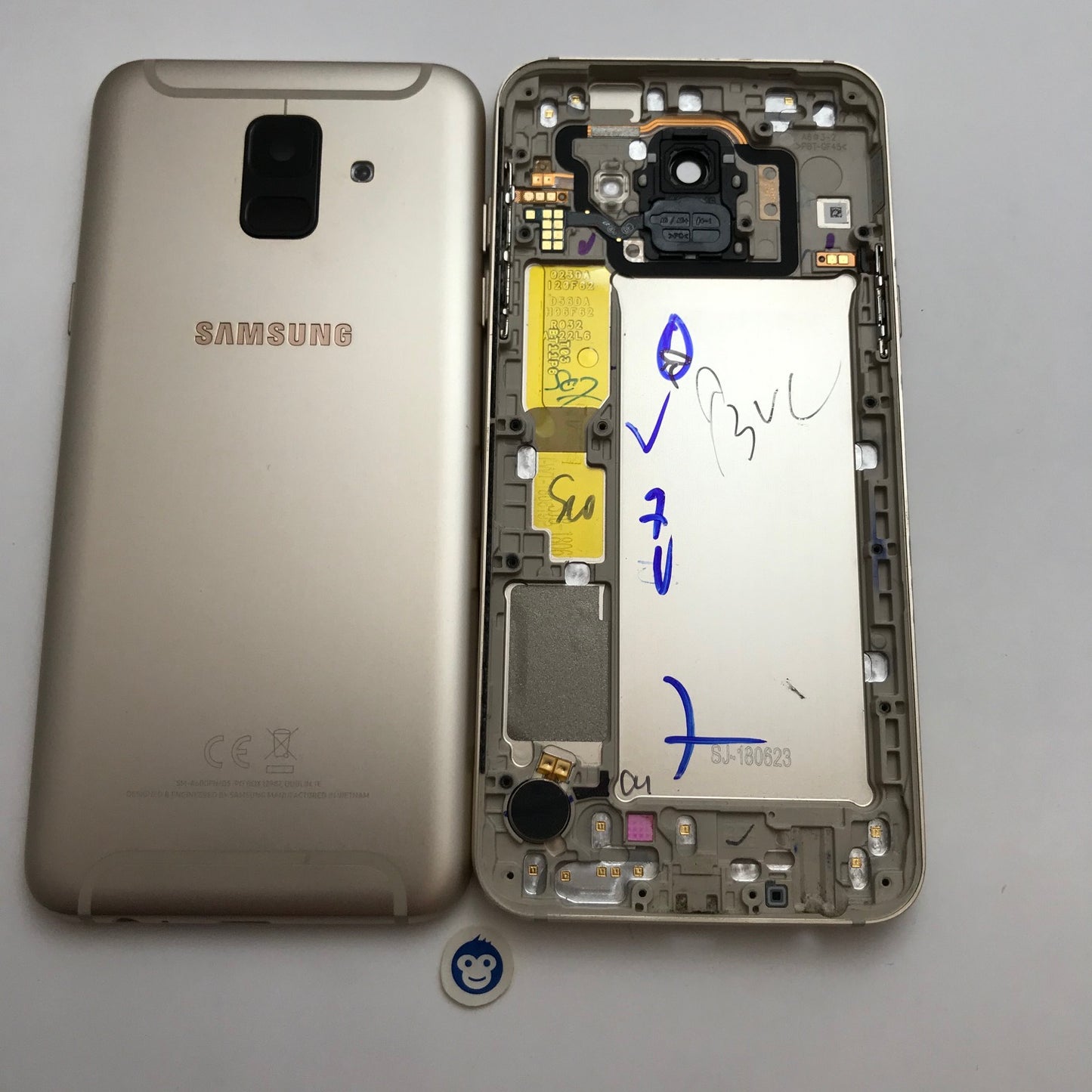 BACK BATTERY REAR COVER PANEL CAMERA LENS SAMSUNG GALAXY A600 A6 (2018) A600 GOLD - GRADE AB