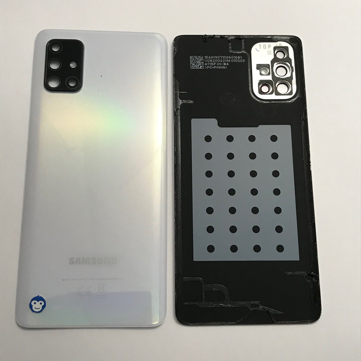Back Battery Cover Samsung Galaxy A71 (2020) A715 White / SILVER - GRADE AB