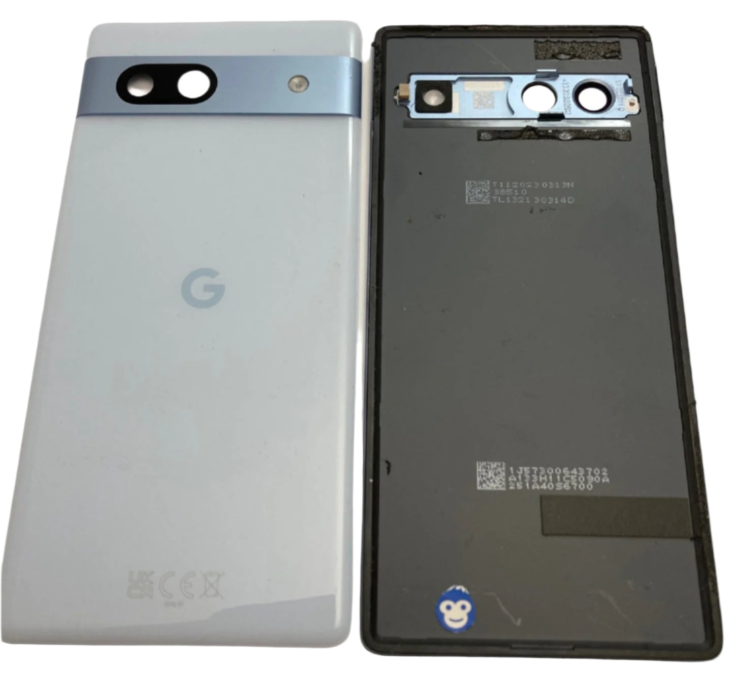 BACK BATTERY REAR COVER CAMERA LENS GOOGLE PIXEL 7A Sea (Blue) - GRADE AB