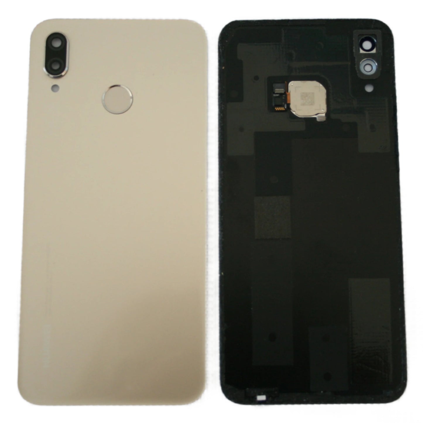 Huawei P20 Lite Rear Back Glass Battery Cover in Gold with Camera Lens - GRADE AB