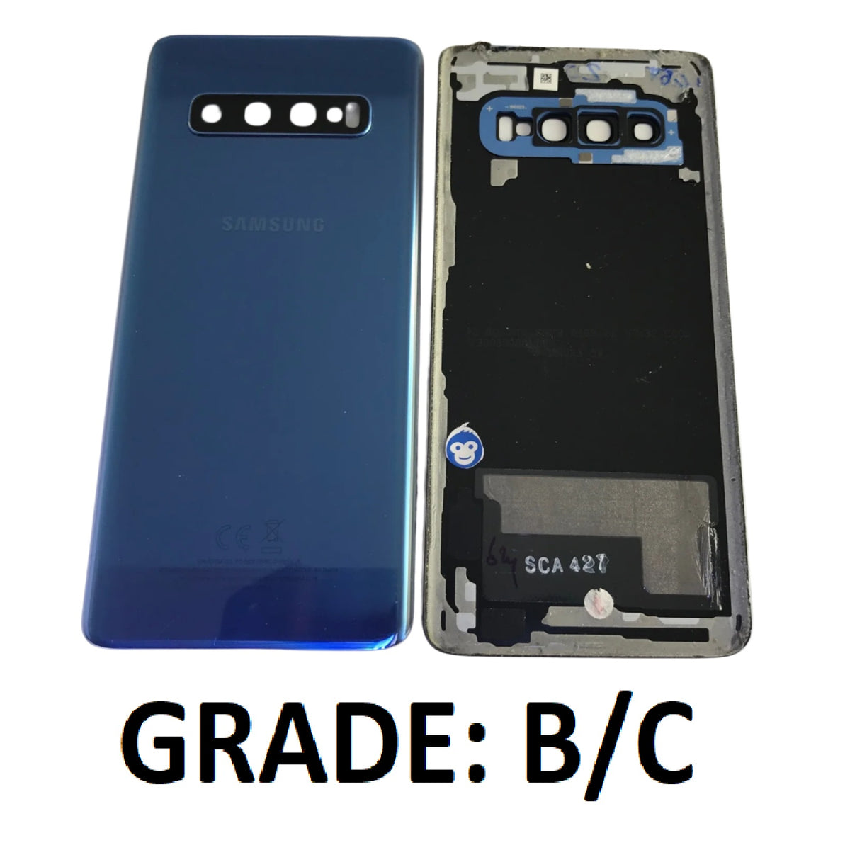 Back Battery Cover Samsung Galaxy S10 G973 Prism Blue - GRADE BC