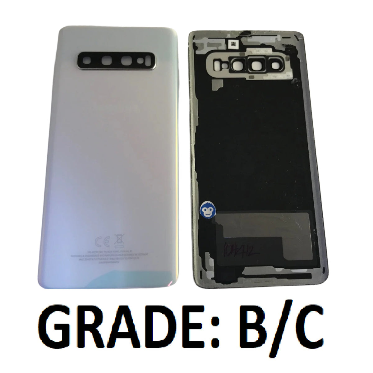 Back Battery Cover Samsung Galaxy S10 G973 Prism White - GRADE BC