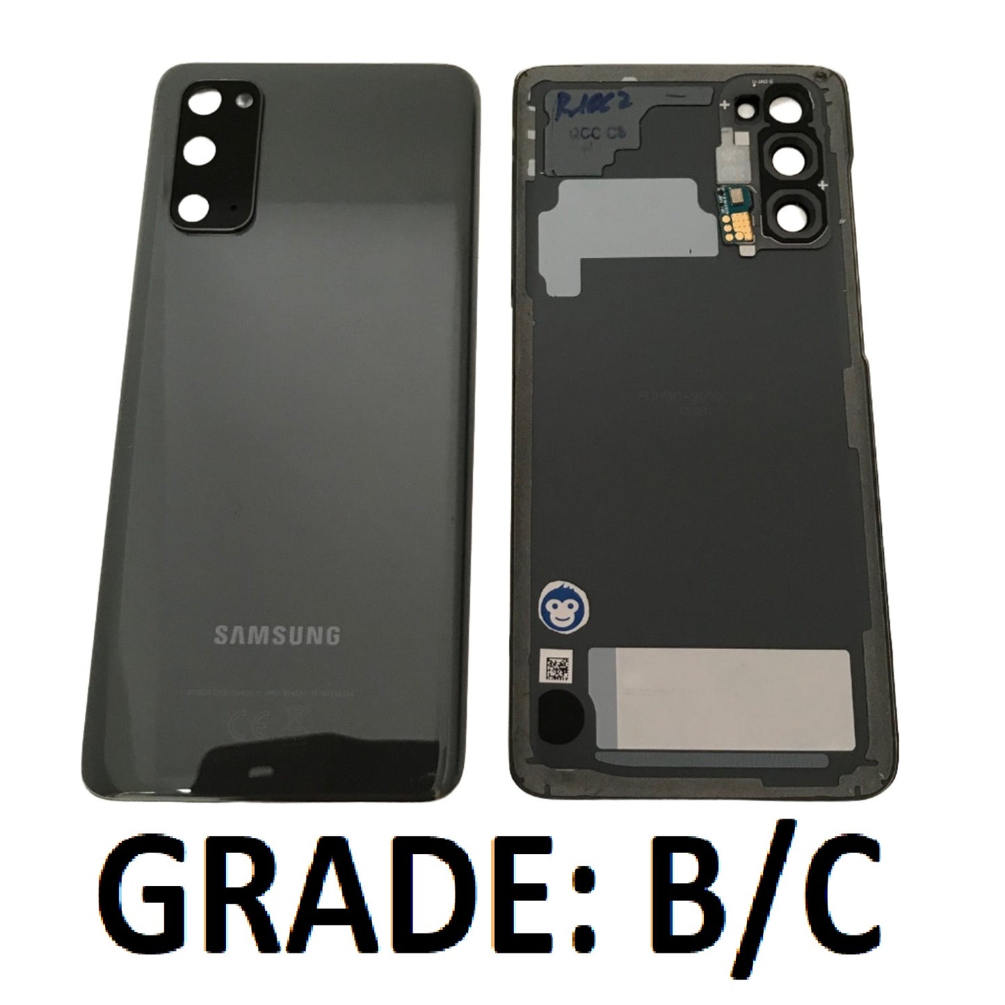 BACK BATTERY REAR COVER PANEL CAMERA LENS SAMSUNG GALAXY S20 / S20 5G G980 G981 GREY - GRADE BC