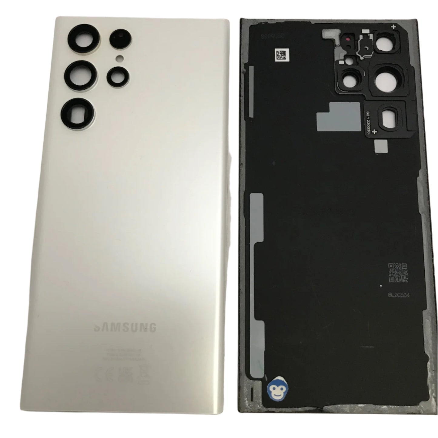 BACK BATTERY REAR COVER PANEL CAMERA LENS SAMSUNG GALAXY S22 ULTRA S908 WHITE - GRADE AB