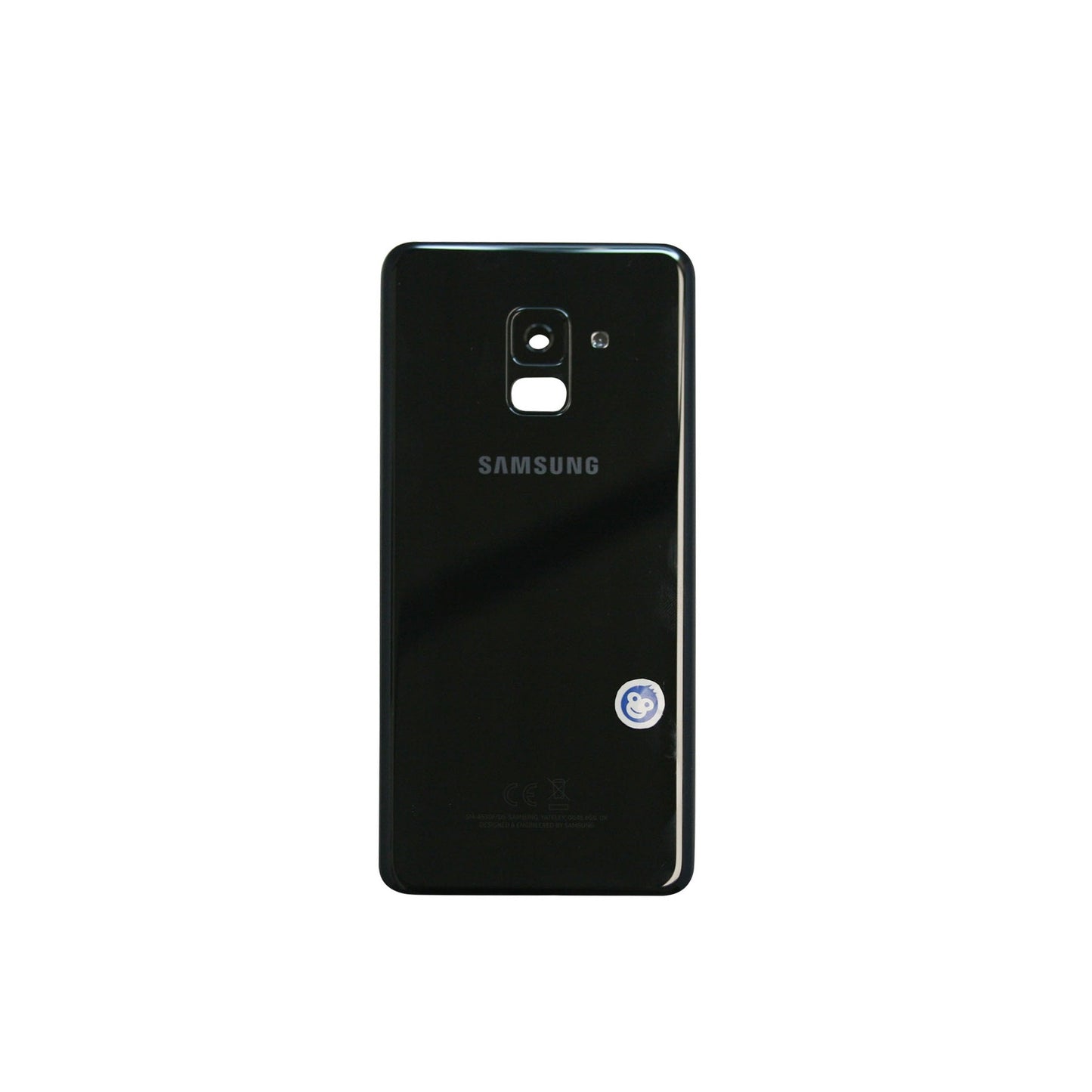 BACK BATTERY REAR COVER PANEL CAMERA LENS SAMSUNG GALAXY A8 (2018) A530 BLACK - GRADE AB