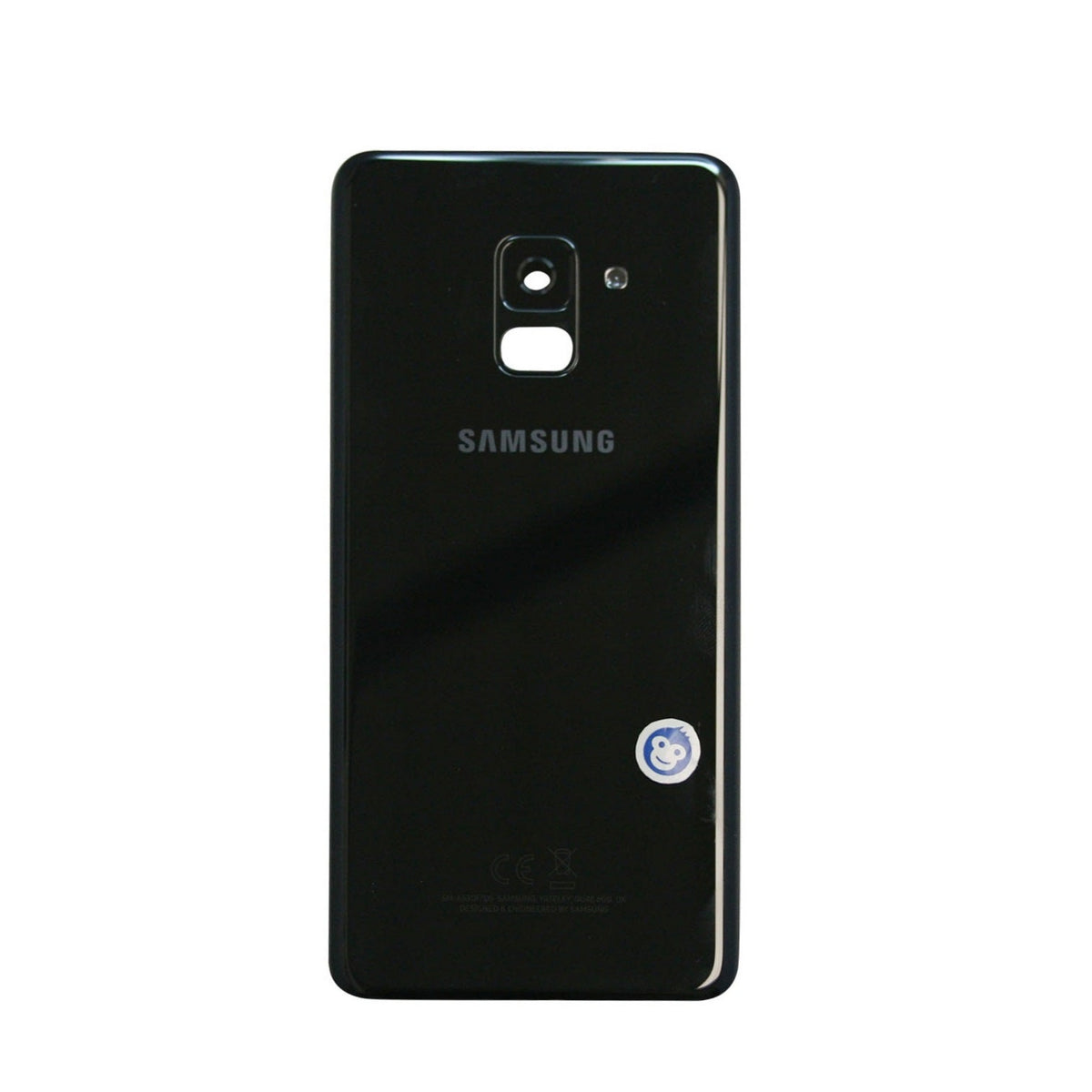 BACK BATTERY REAR COVER PANEL CAMERA LENS SAMSUNG GALAXY A8 (2018) A530 BLACK - GRADE AB