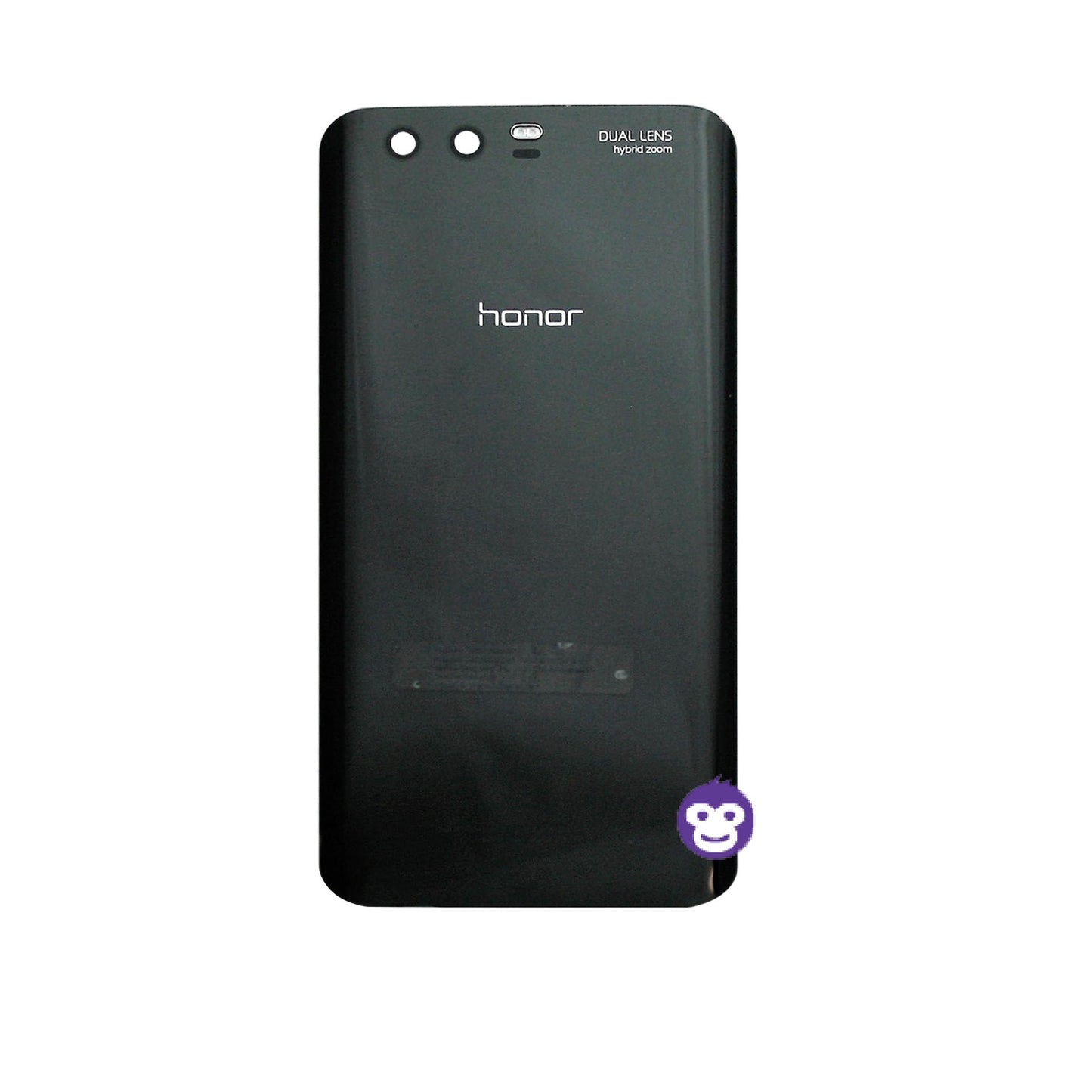 Honor 9 Back Battery Cover Rear Glass with Camera Lens Black - GRADE AB