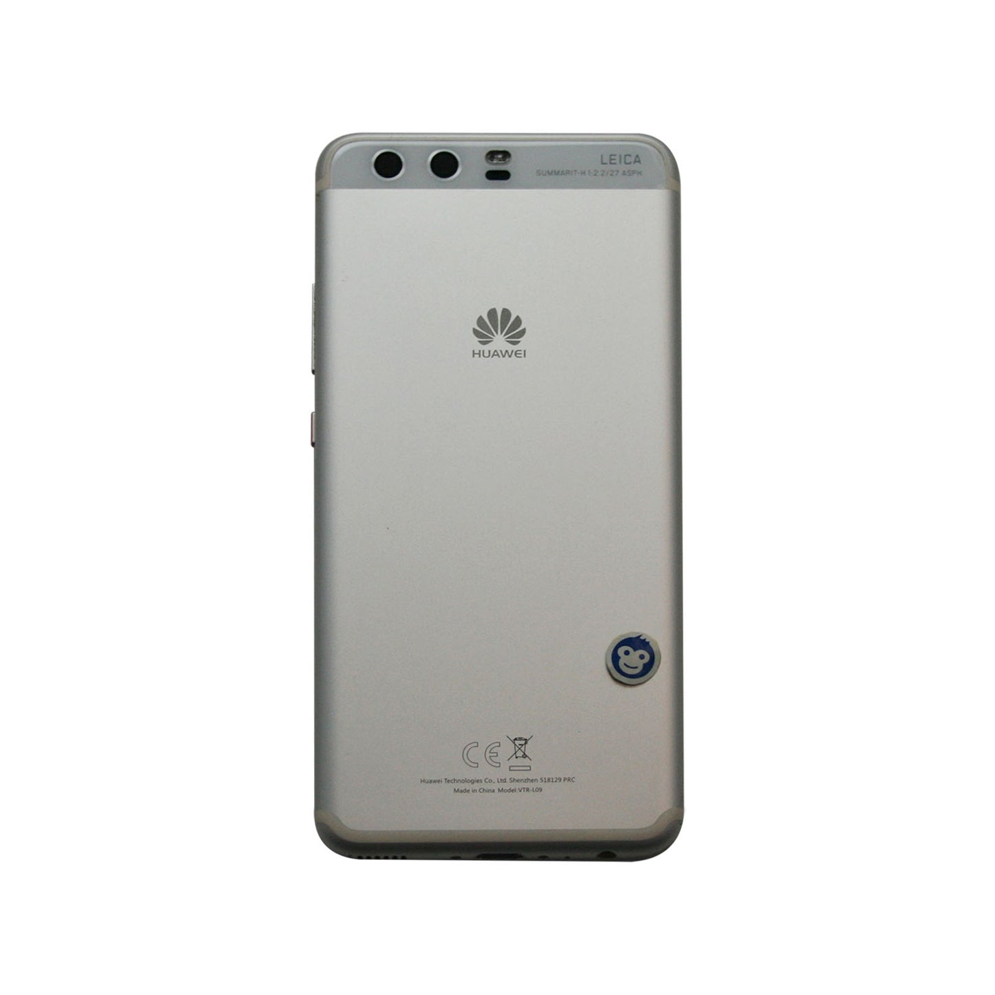 Huawei P10 Rear Back Battery Cover in Silver (white) with Camera Lens - GRADE AB