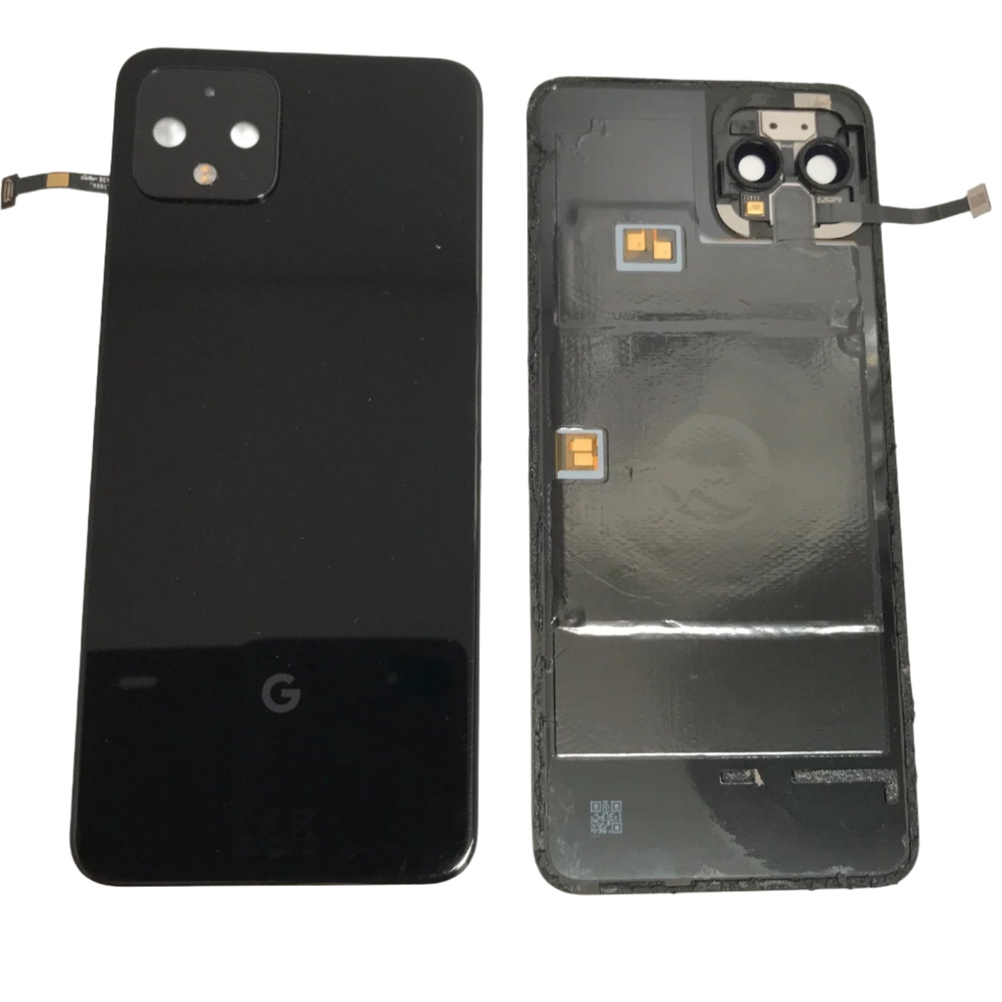 Back cover battery cover camera lens pixel 4 black - Grade AB
