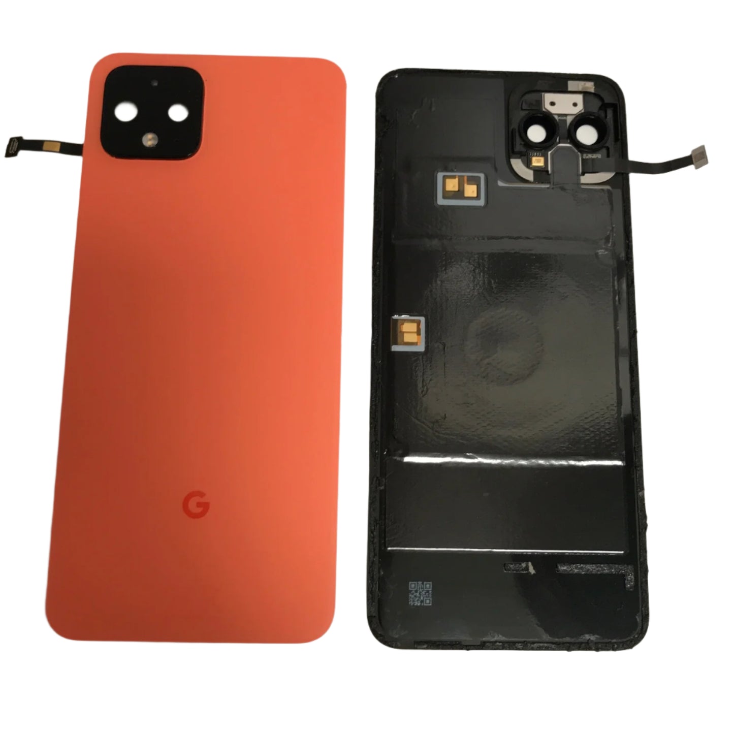 Back cover battery cover camera lens pixel 4 orange - Grade AB