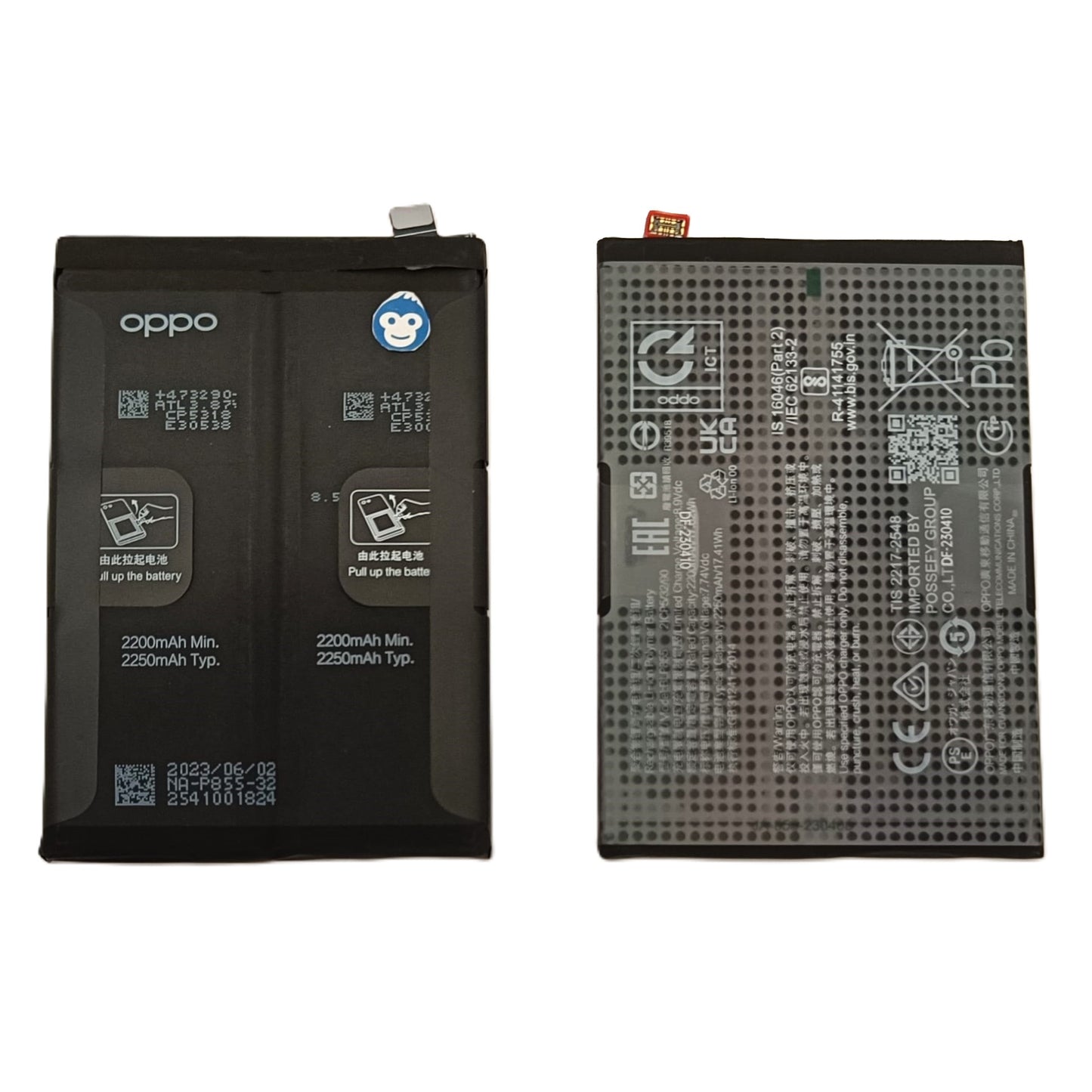 INTERNAL BATTERY OPPO FIND X5 LITE RENO 7 5G RENO 8 5G BLP855 - NEW