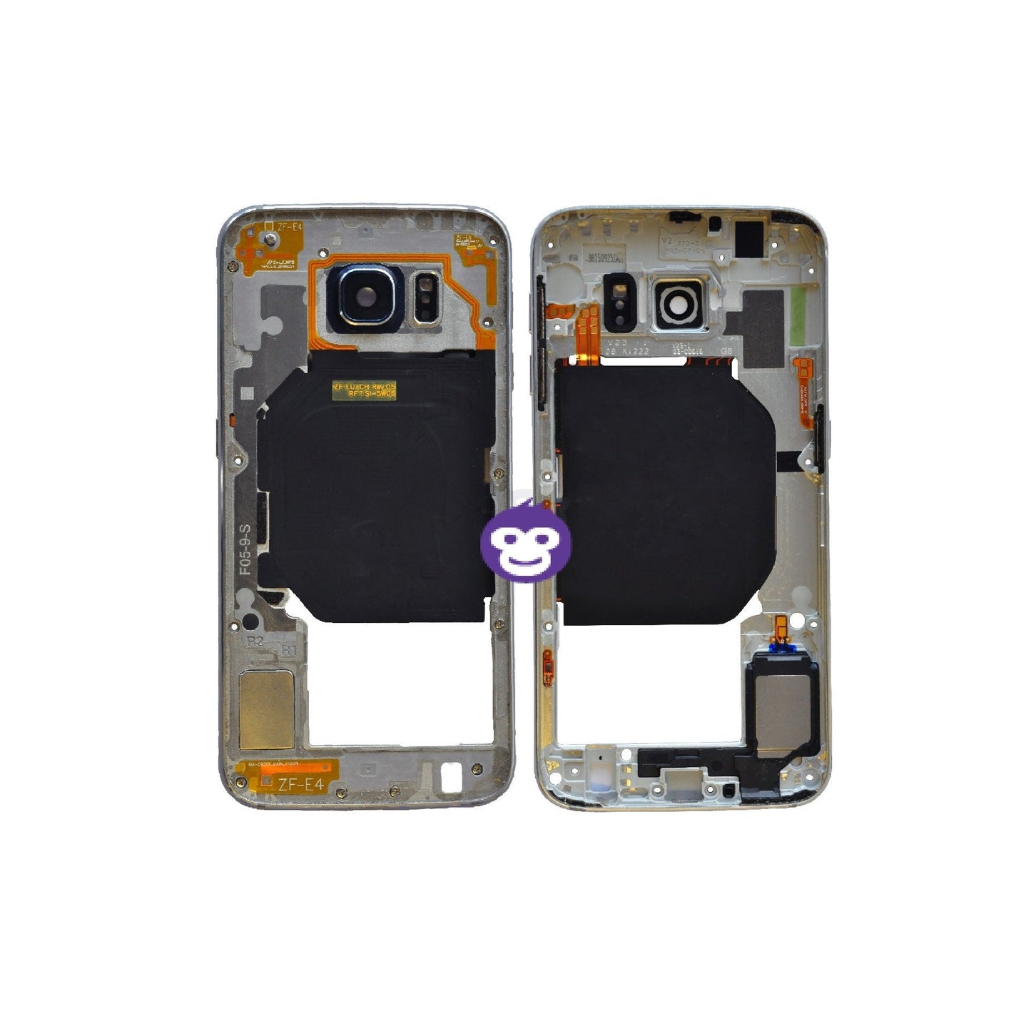 CHASSIS FRAME WITH PARTS AND CAMERA LENS SAMSUNG GALAXY S6 G920F BLACK SAPPHIRE - GRADE AB