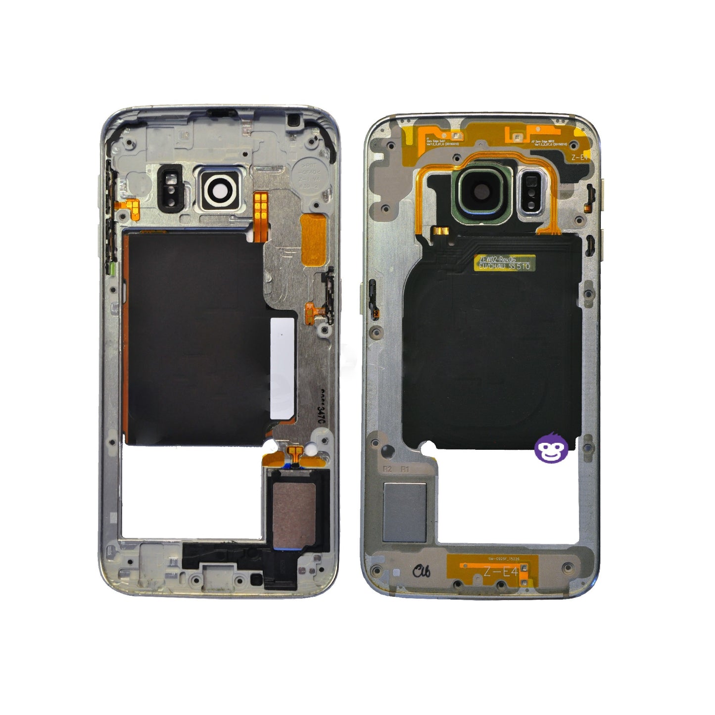 CHASSIS FRAME CAMERA LENS SAMSUNG GALAXY S6 EDGE G925F GREEN - GRADE AB