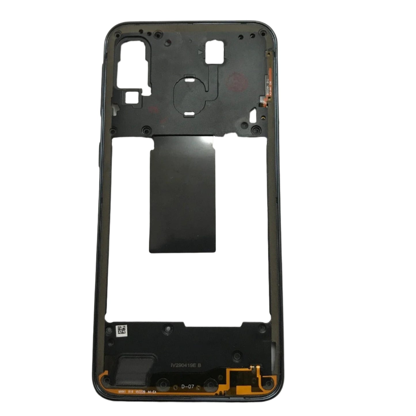 Chassis frame for Samsung Galaxy a40 (2019) A405 Black - GRADE AB