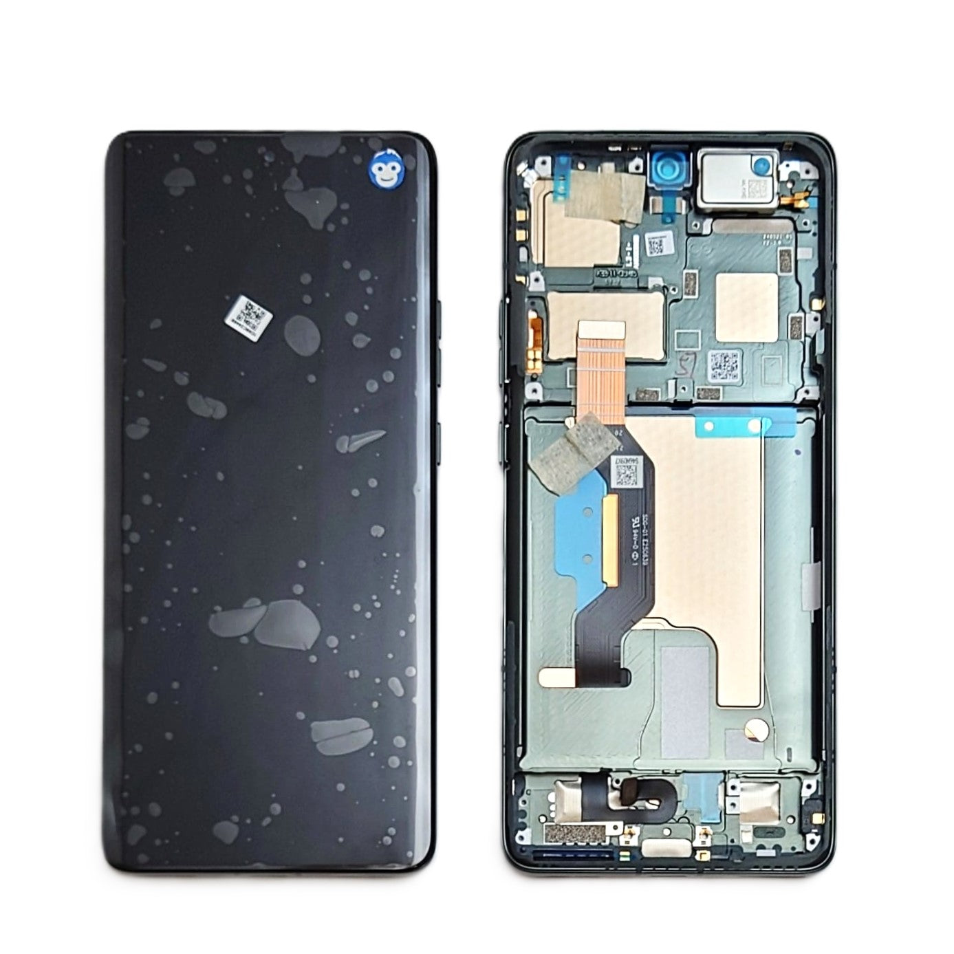 LCD SCREEN DISPLAY WITH FRAME MOTOROLA XT2401 EDGE 50 ULTRA BLACK - NEW