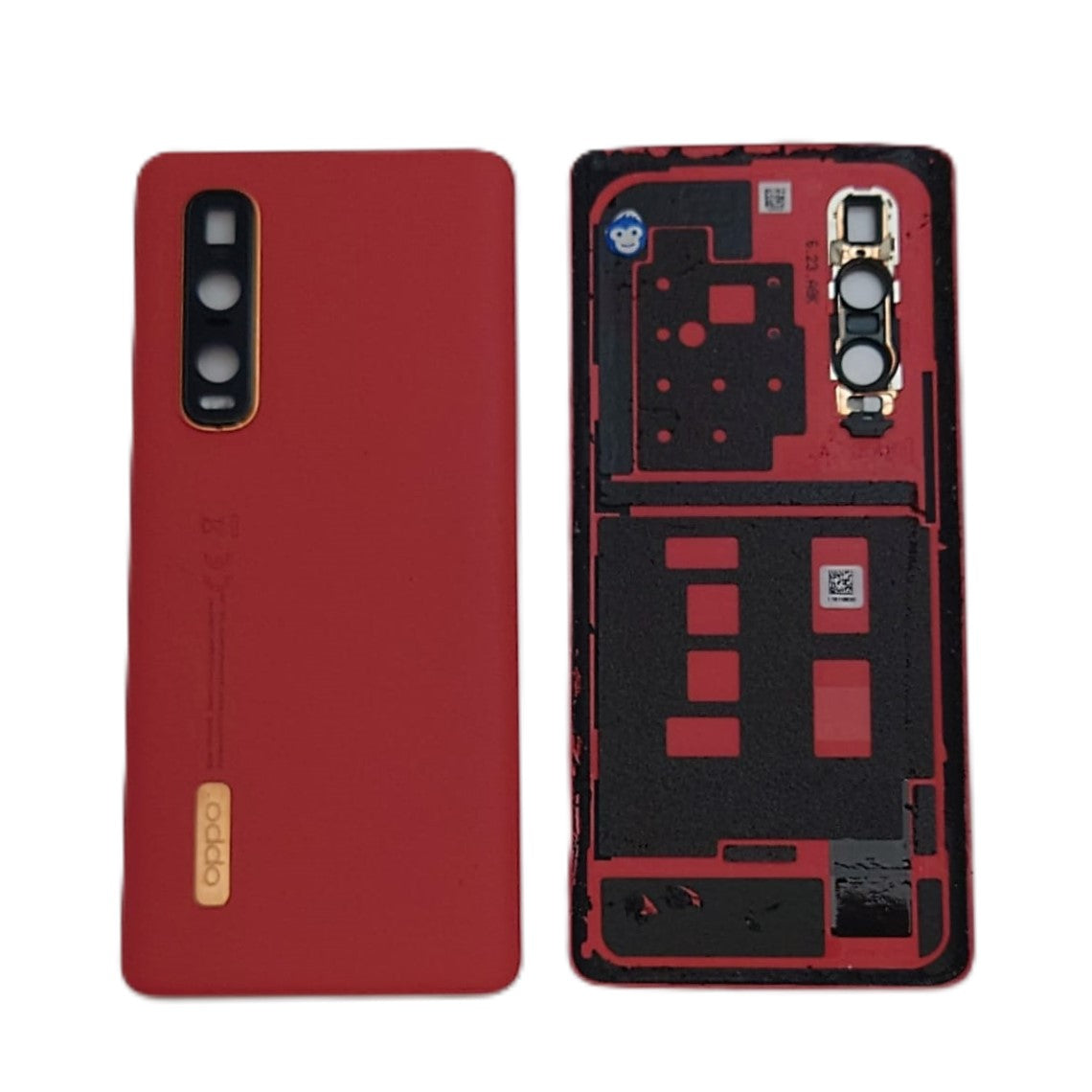 BATTERY BACK COVER WITH CAMERA LENS OPPO FIND X2 PRO ORANGE - GRADE AB