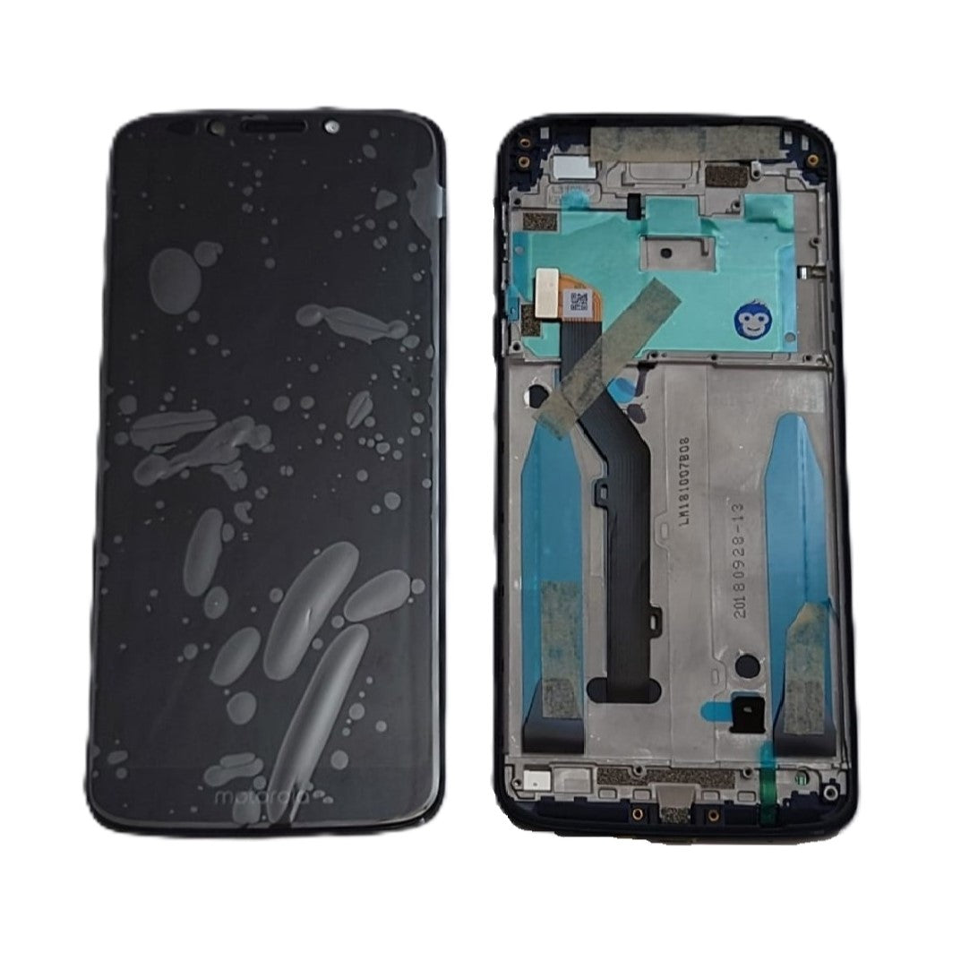 LCD SCREEN DISPLAY WITH FRAME MOTOROLA G6 PLAY BLACK XT1922 - NEW