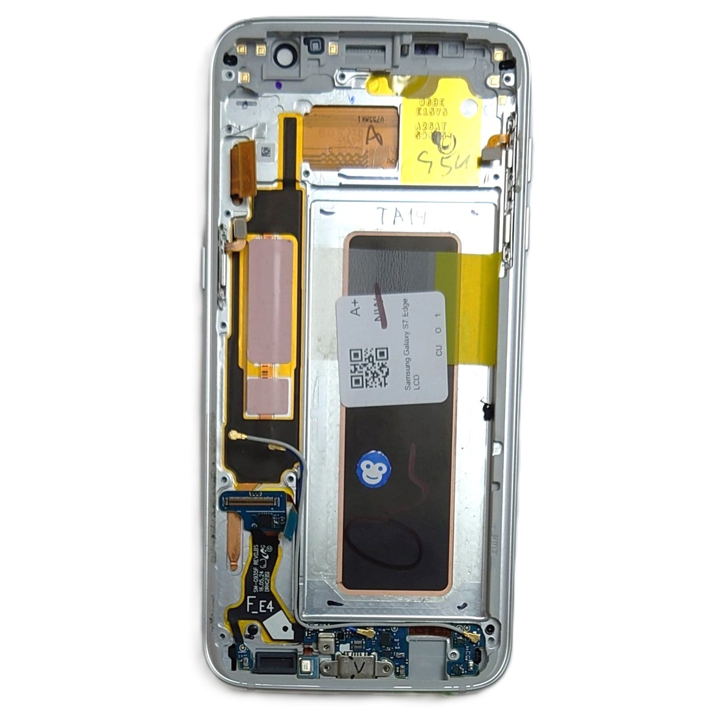 LCD DISPLAY SCREEN SAMSUNG GALAXY G935F S7 EDGE WHITE - GRADE AB