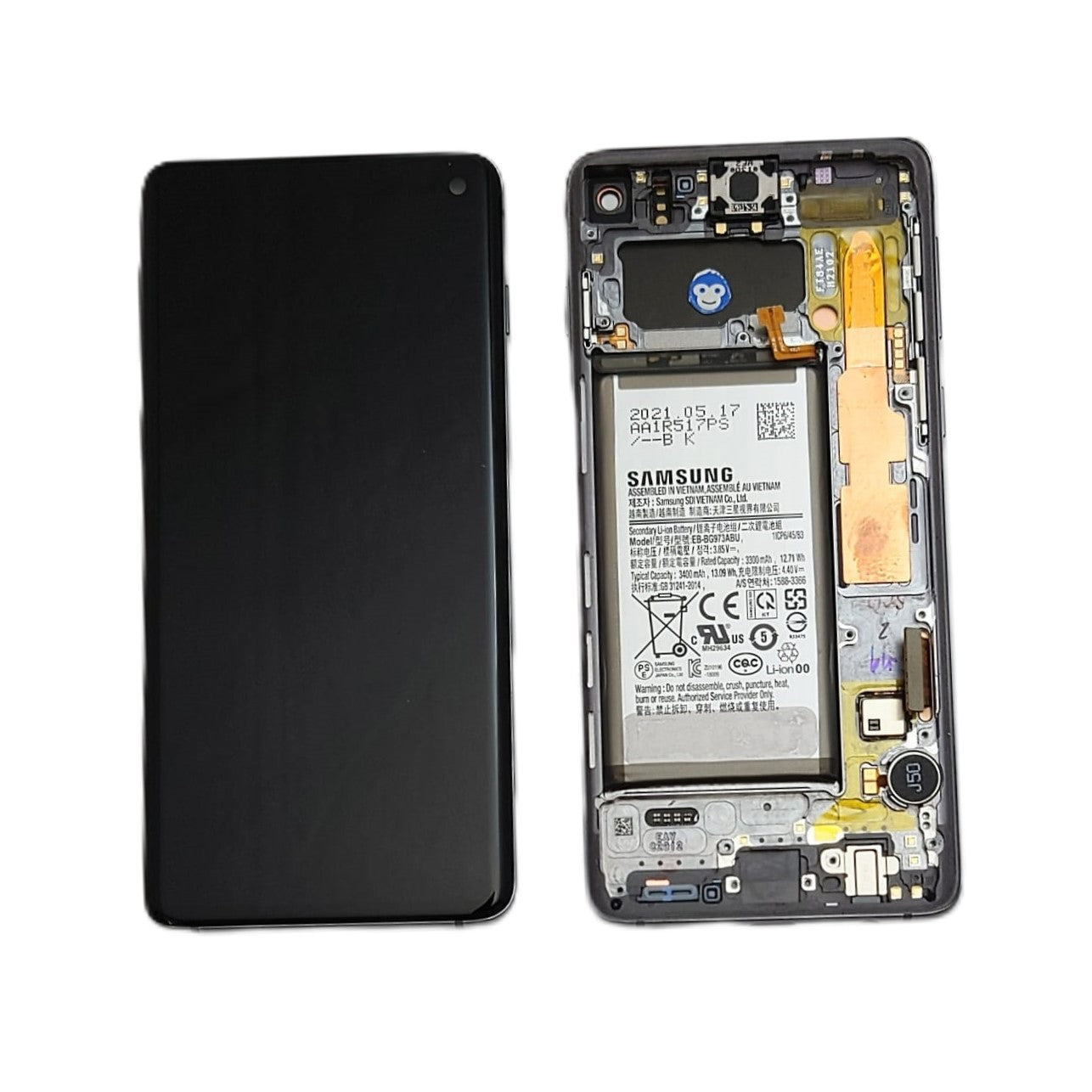 LCD Screen display Samsung Galaxy S10 G973 PRISM BLACK - GRADE AB