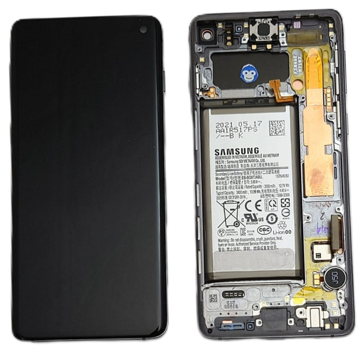LCD Screen display Samsung Galaxy S10 G973 PRISM BLACK - GRADE AB