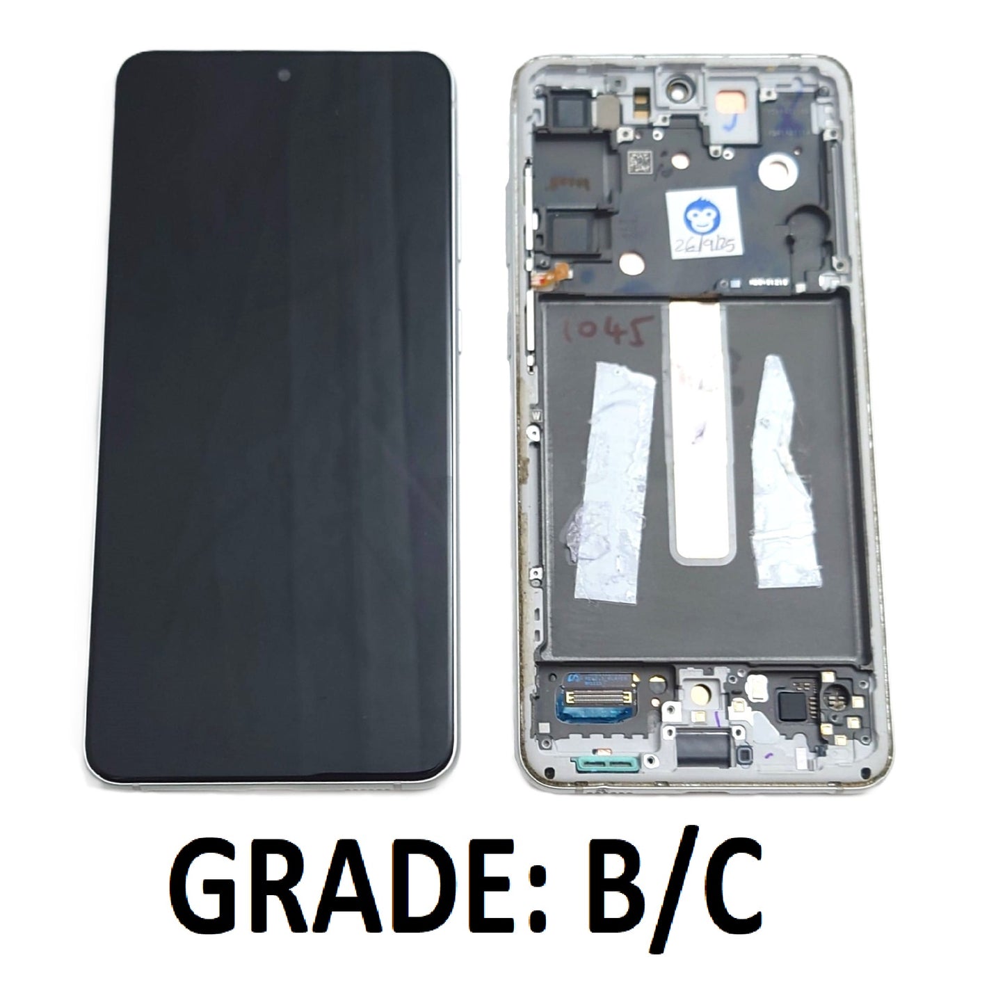 USED LCD SCREEEN DISPLAY SAMSUNG GALAXY S21 FE 5G G990 WHITE - GRADE BC