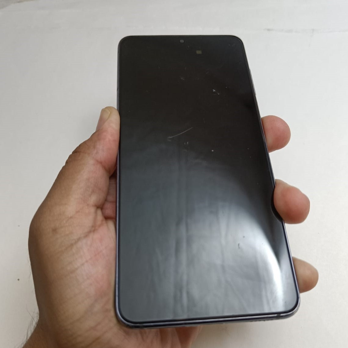 USED LCD SCREEEN DISPLAY SAMSUNG GALAXY S21 5G G991 GREY BLACK - GRADE C