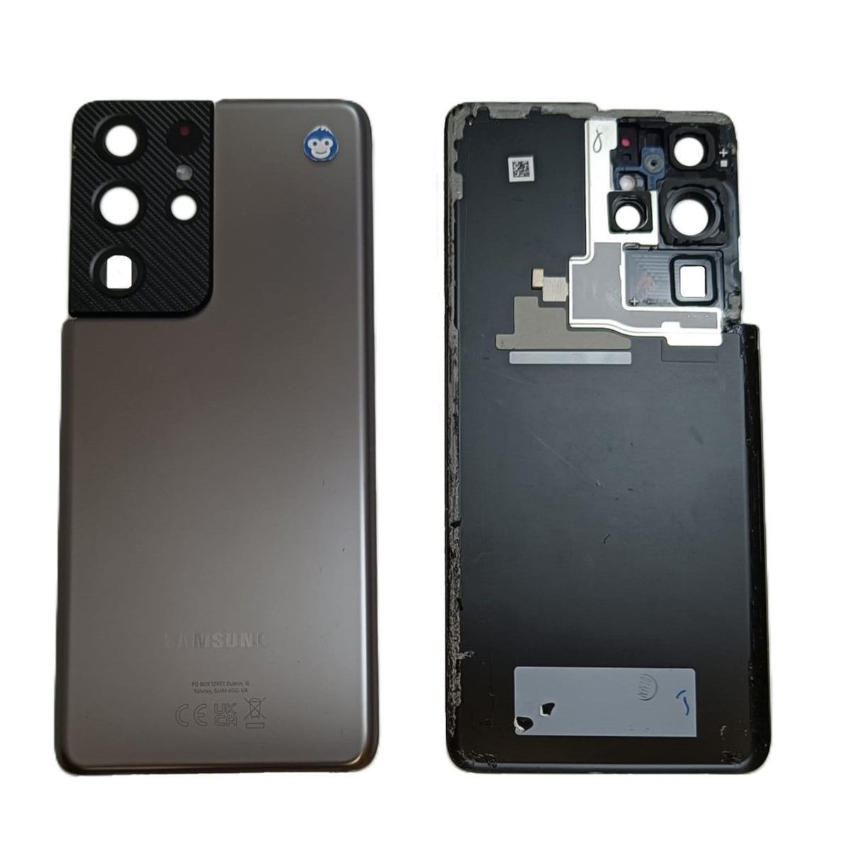 BACK BATTERY REAR COVER PANEL CAMERA LENS SAMSUNG GALAXY S21 ULTRA 5G G998 PHANTOM TITANIUM - GRADE AB